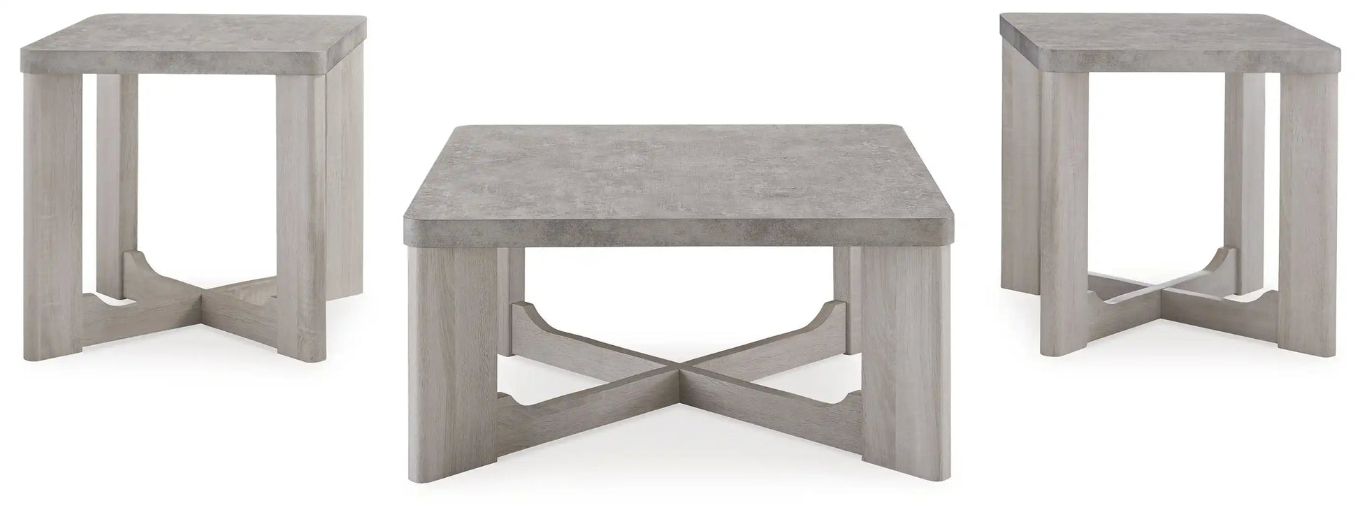 Garnilly - Occasional Table Set (Set of 3) - Whitewash - Best Buy Furniture