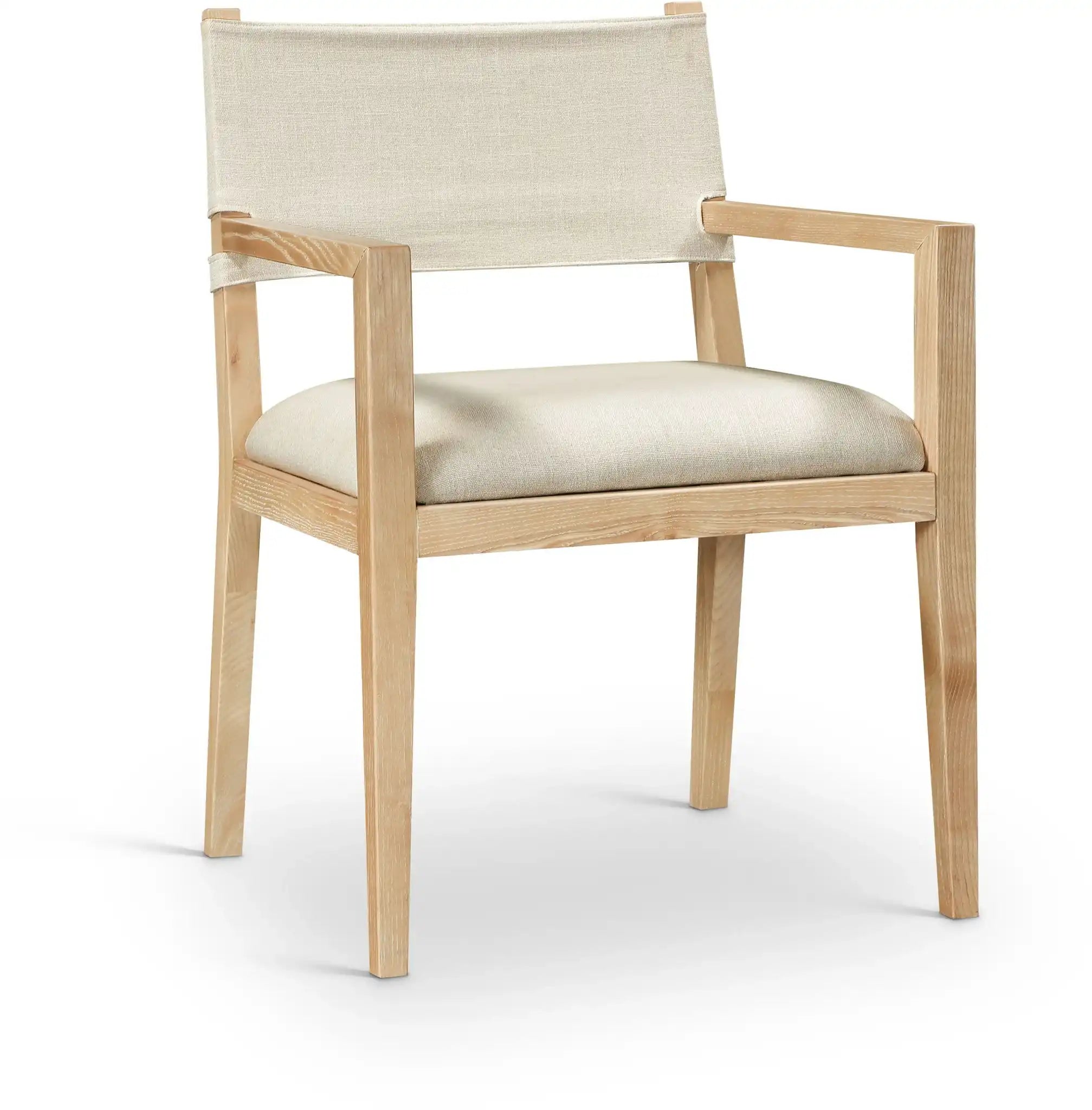 Avon - Linen Textured Performance Fabric Upholstered Dining Arm Chair - Best Buy Furniture