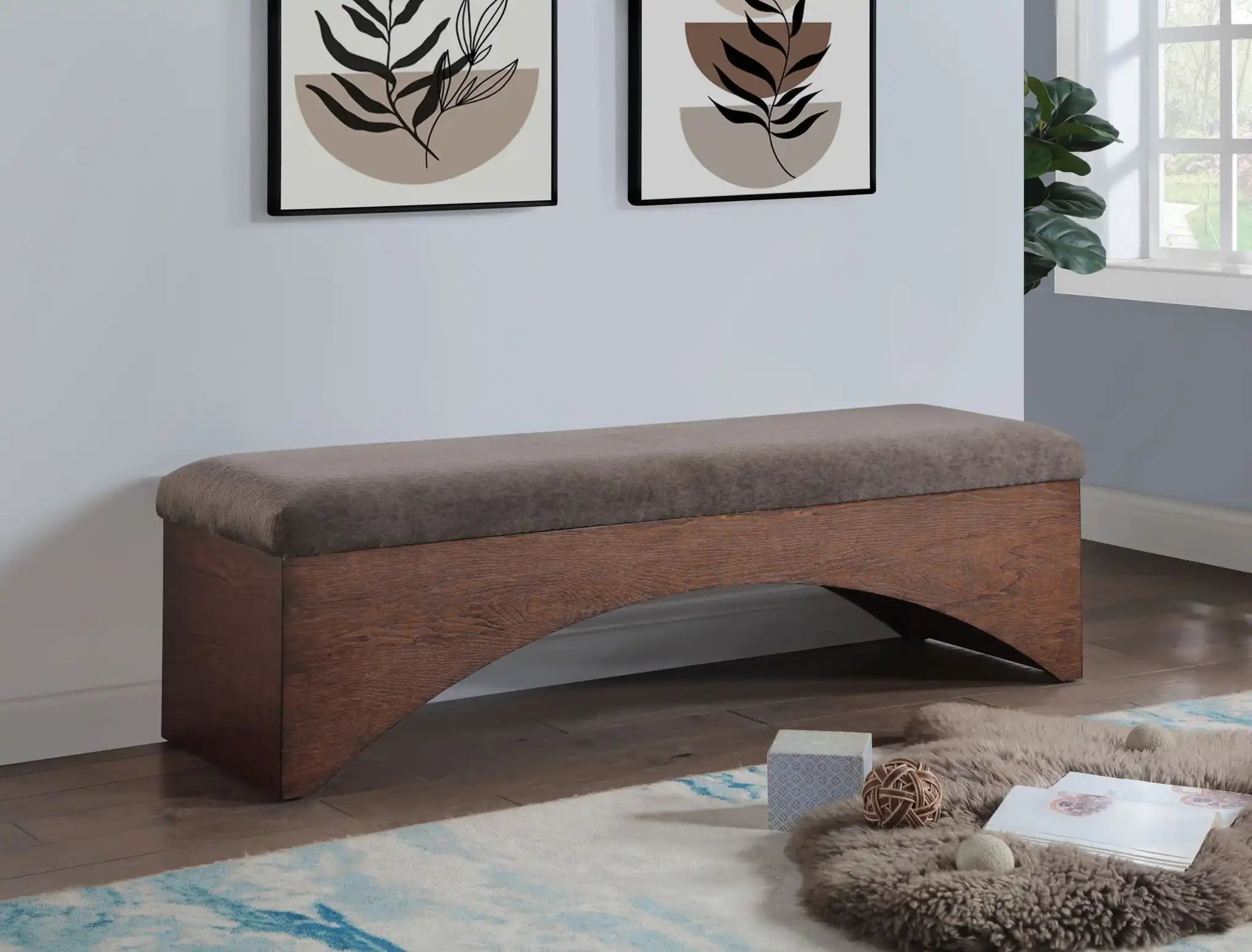 Lawson - Bench With Brown Base