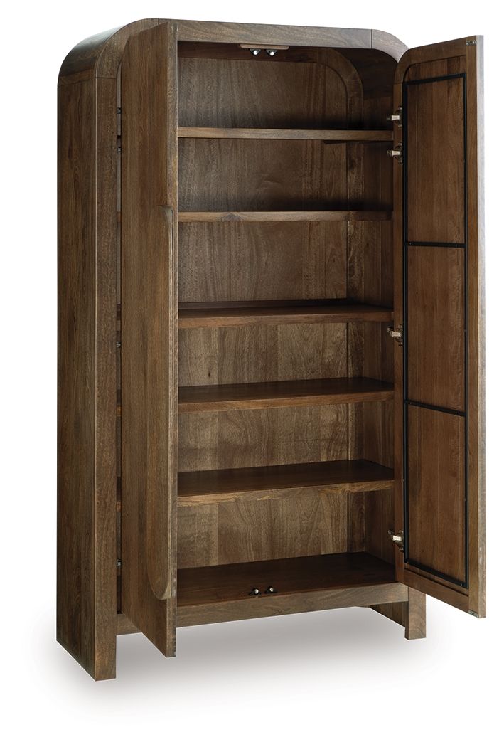 Thoren - Accent Cabinet - Medium Brown - Best Buy Furniture