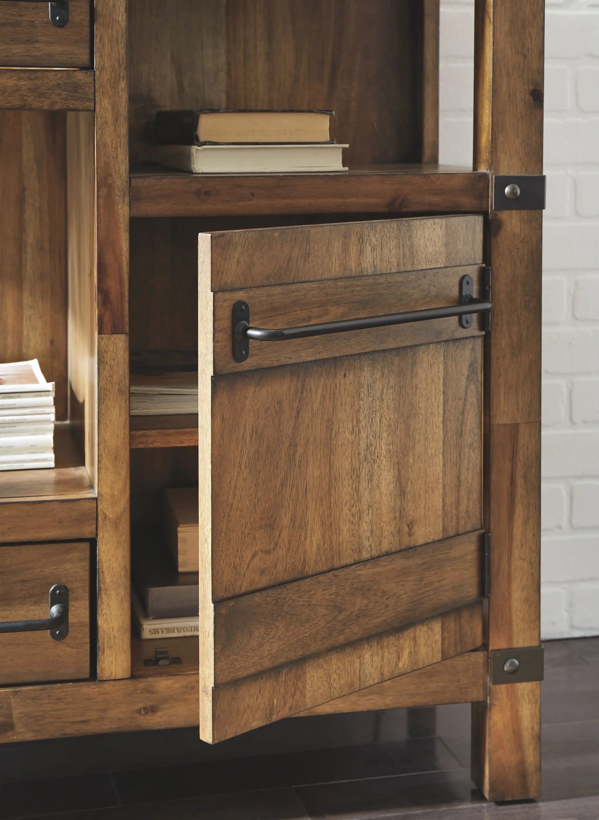 Roybeck - Accent Cabinet - Light Brown / Bronze - Best Buy Furniture