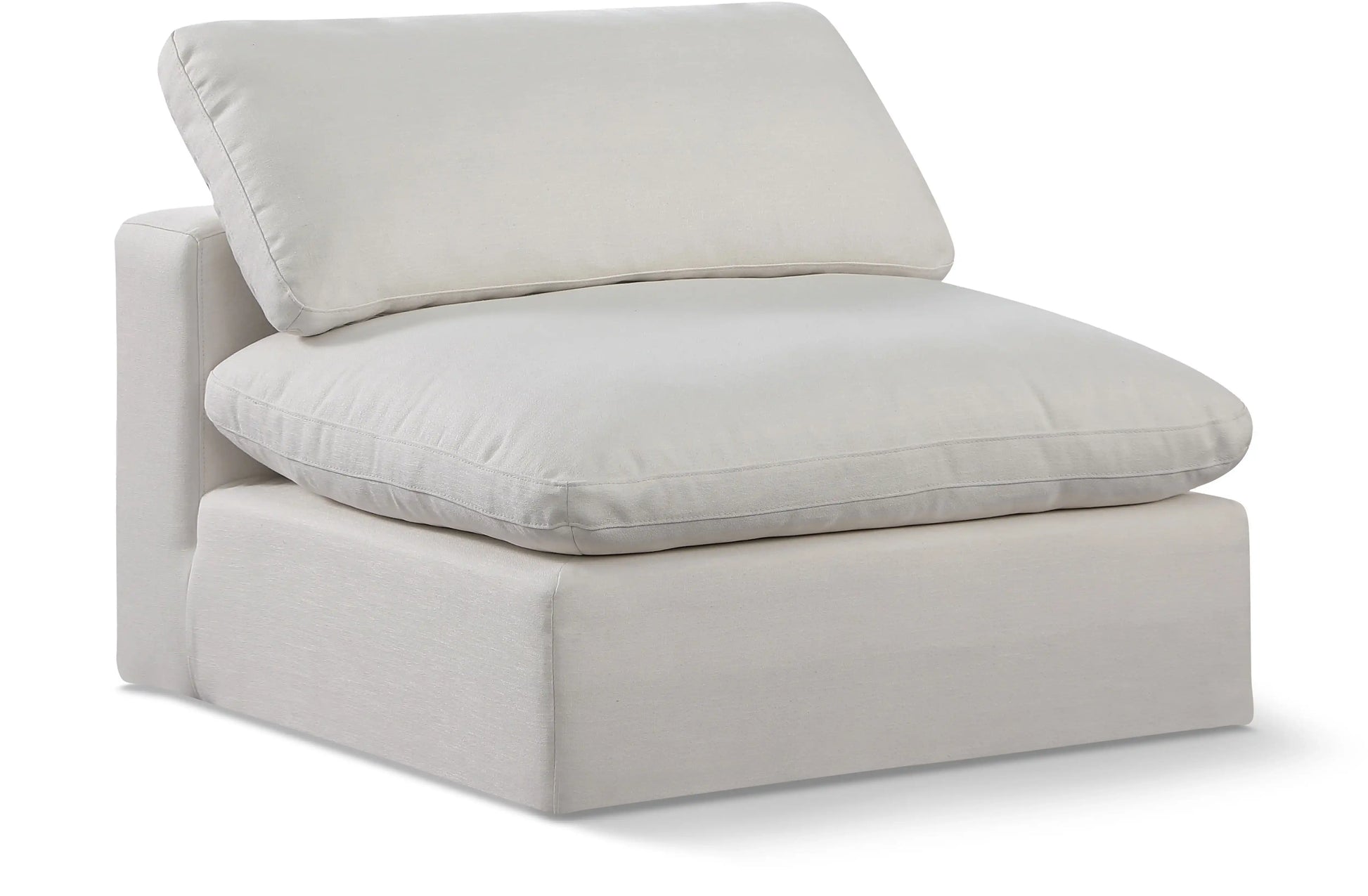 Comfy - Linen Armless Chair - Best Buy Furniture