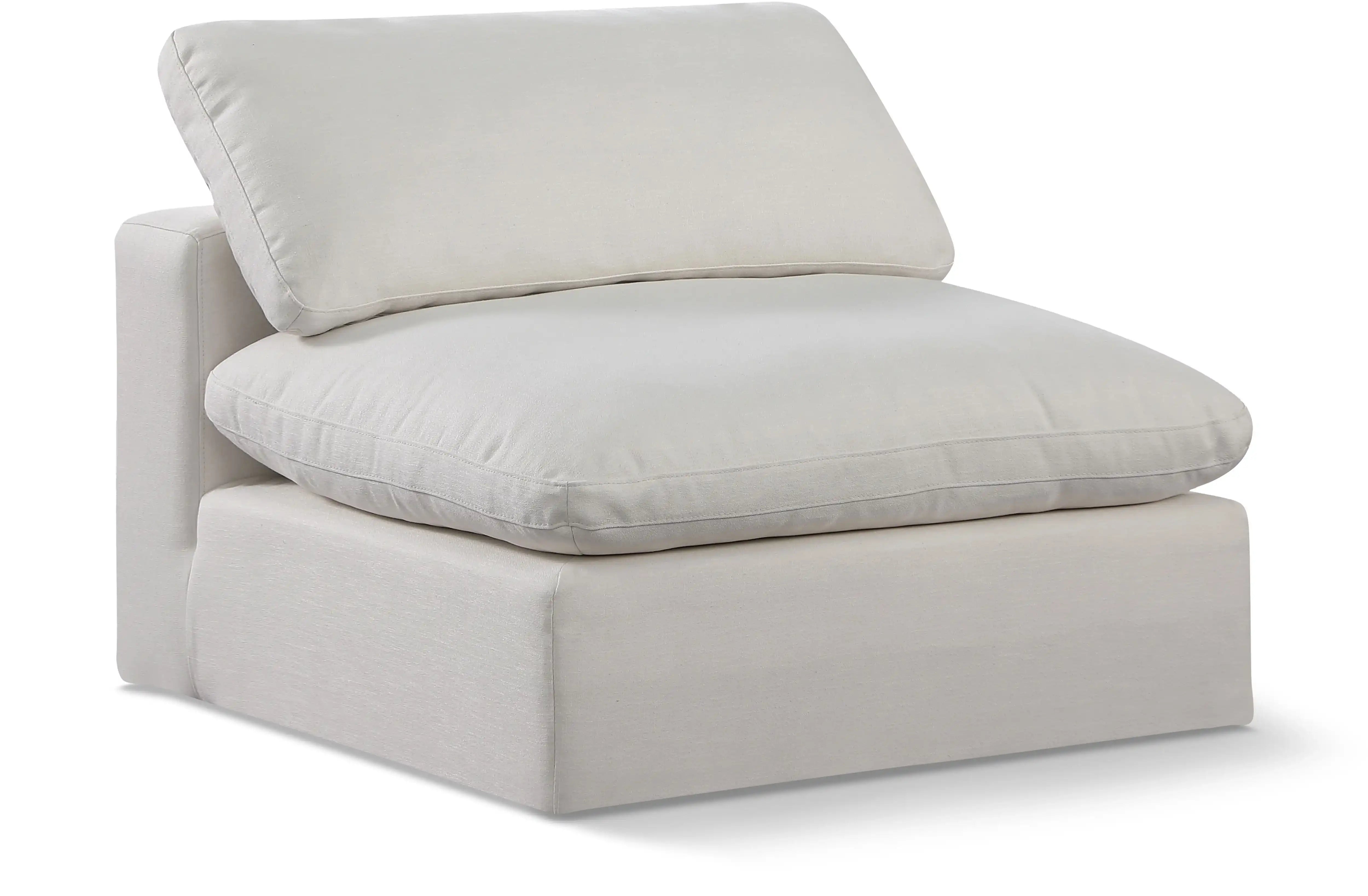 Comfy - Linen Armless Chair - Best Buy Furniture