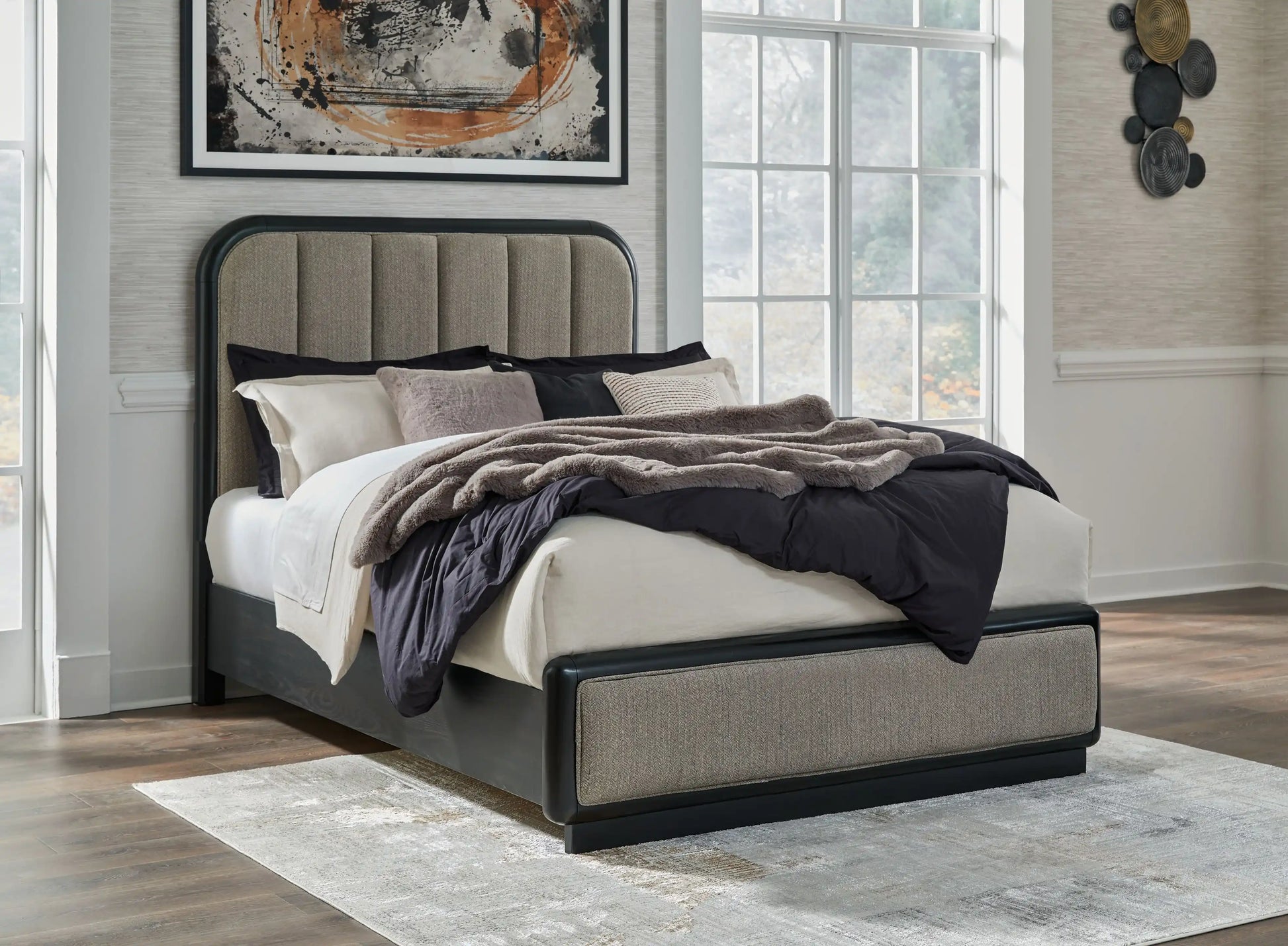 Rowanbeck - Upholstered Panel Bed - Best Buy Furniture