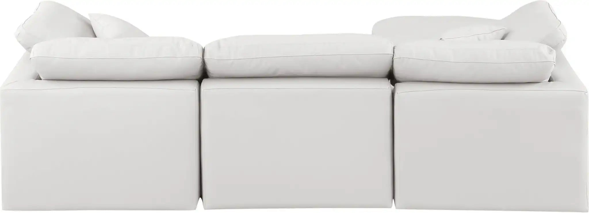 Indulge - Faux Leather 4 Piece Modular Sectional With Chaise