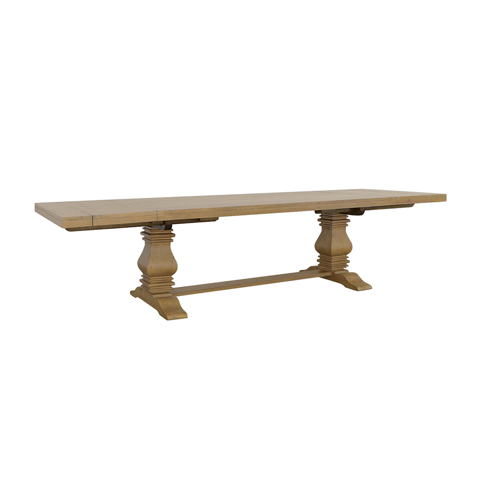 Florence 126-inch Extension Dining Table Rustic Honey-CoasterElevations