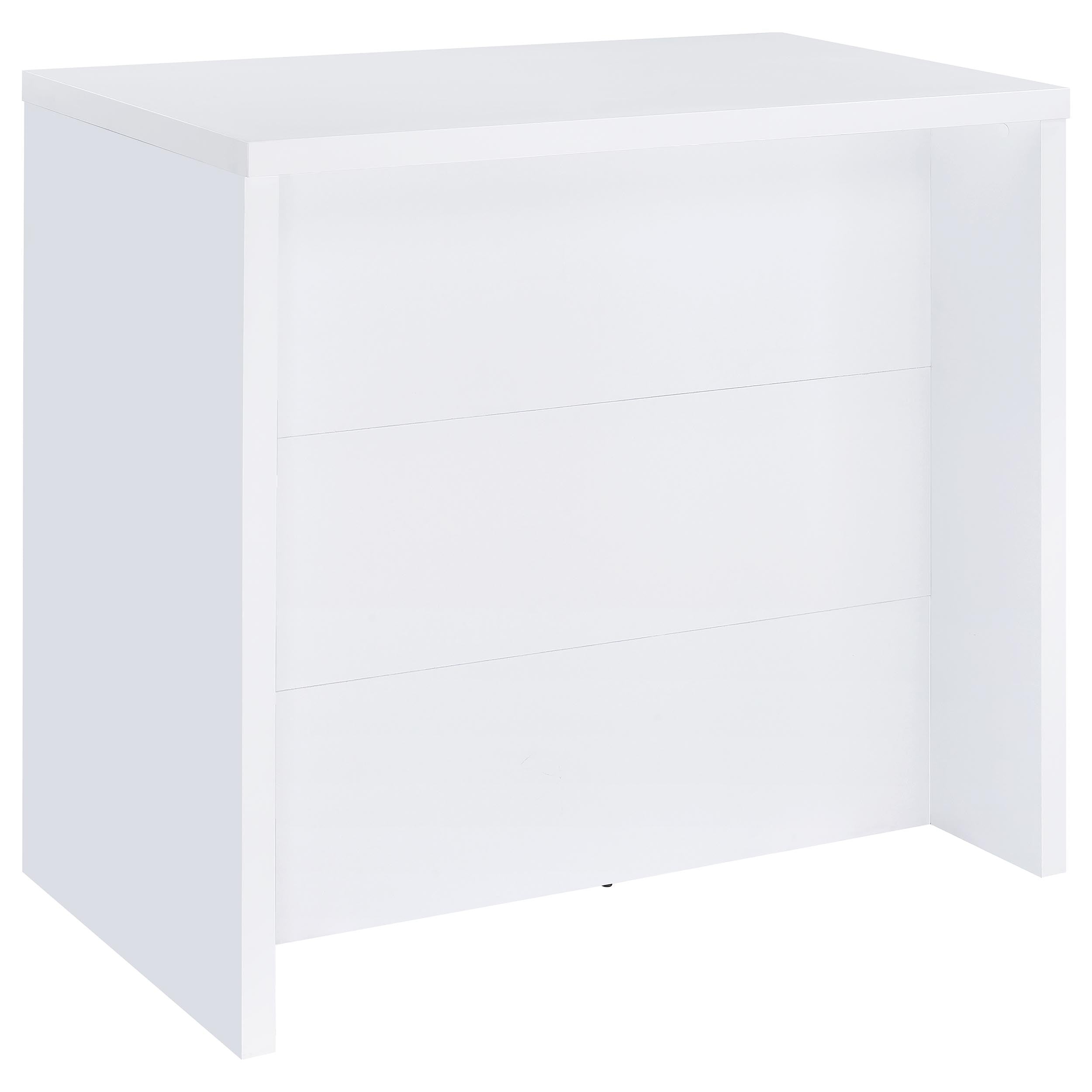 Topanga Engineered Wood Freestanding Home Bar White-