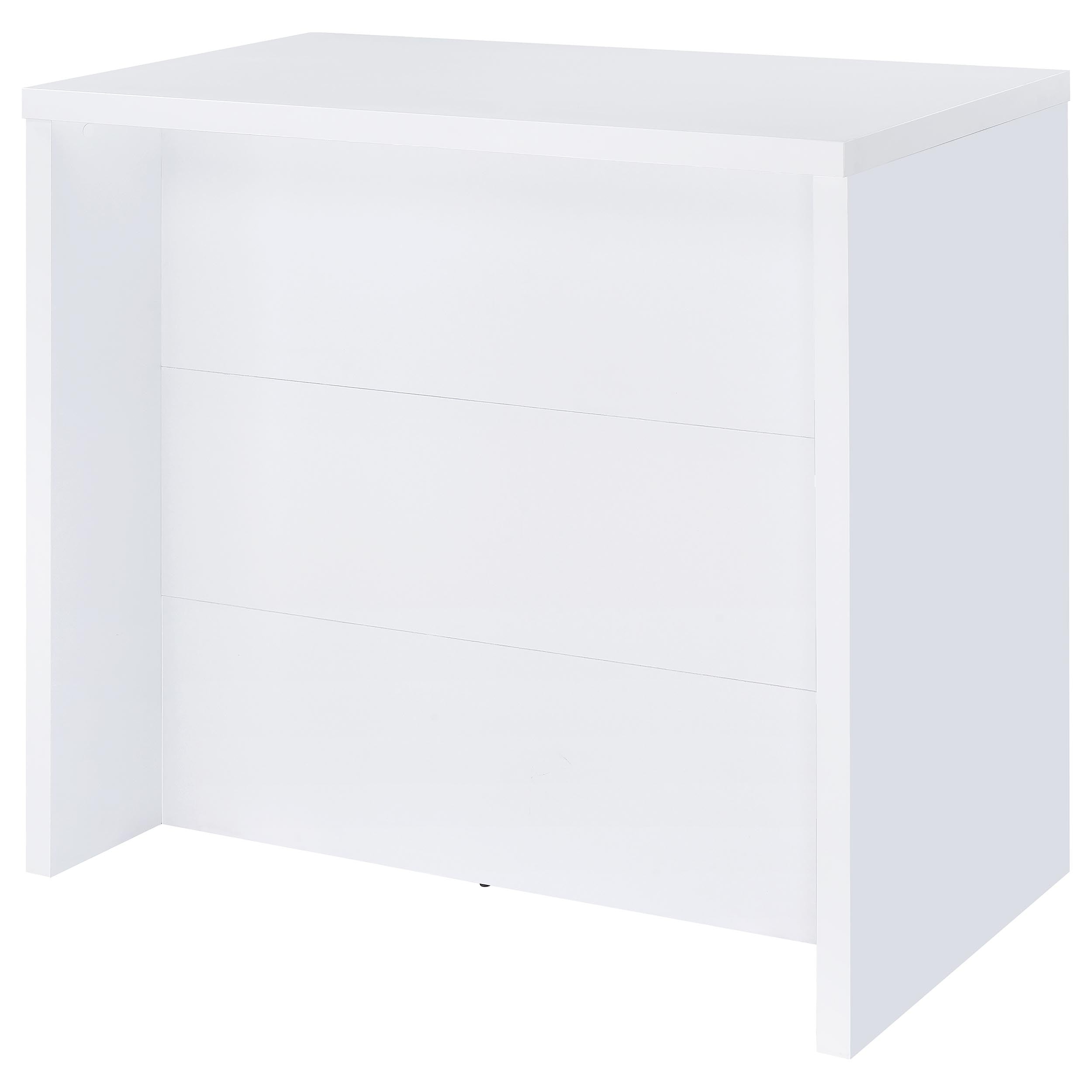 Topanga Engineered Wood Freestanding Home Bar White-