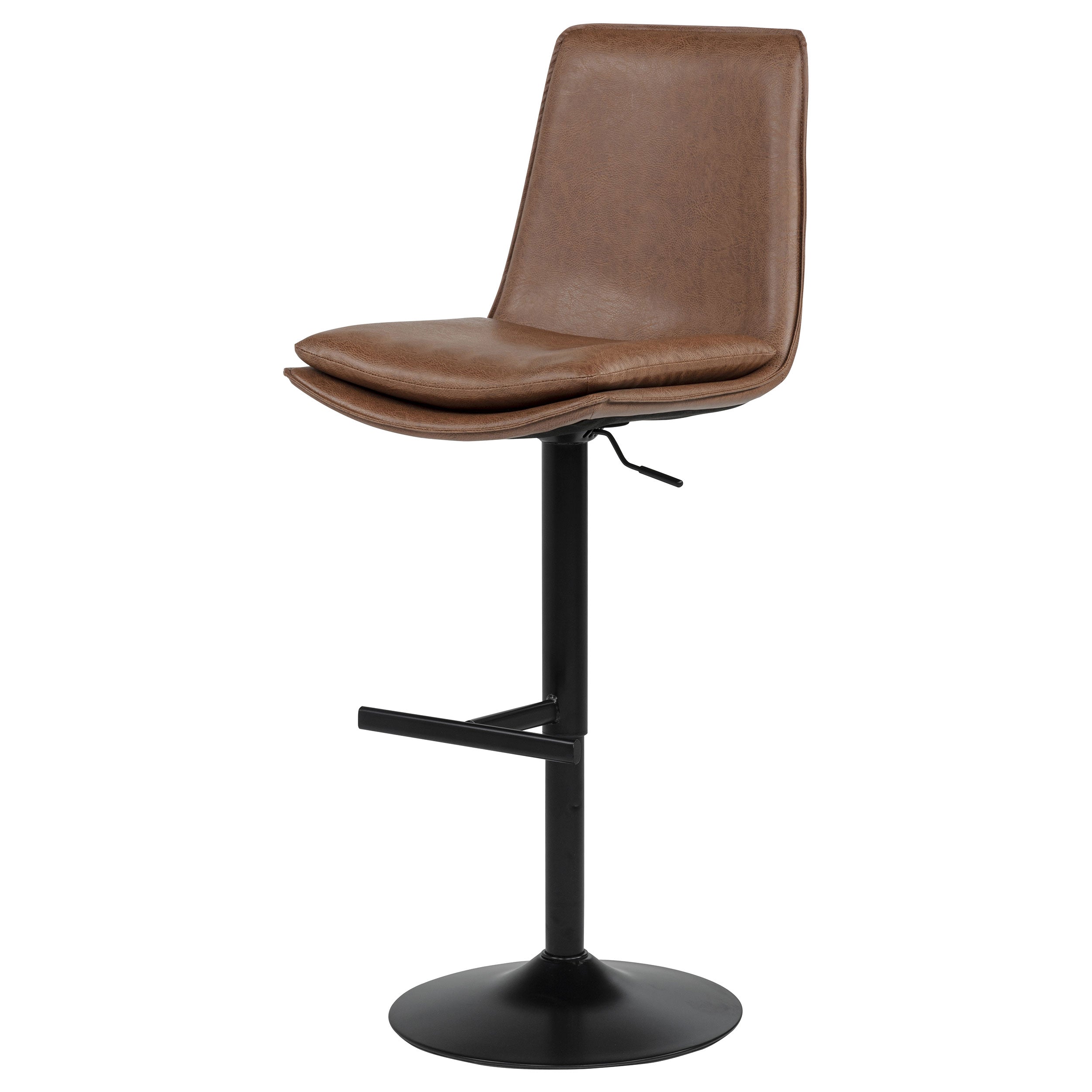 Eldridge Faux Leather Upholstered Adjustable Bar Stool Coffee-