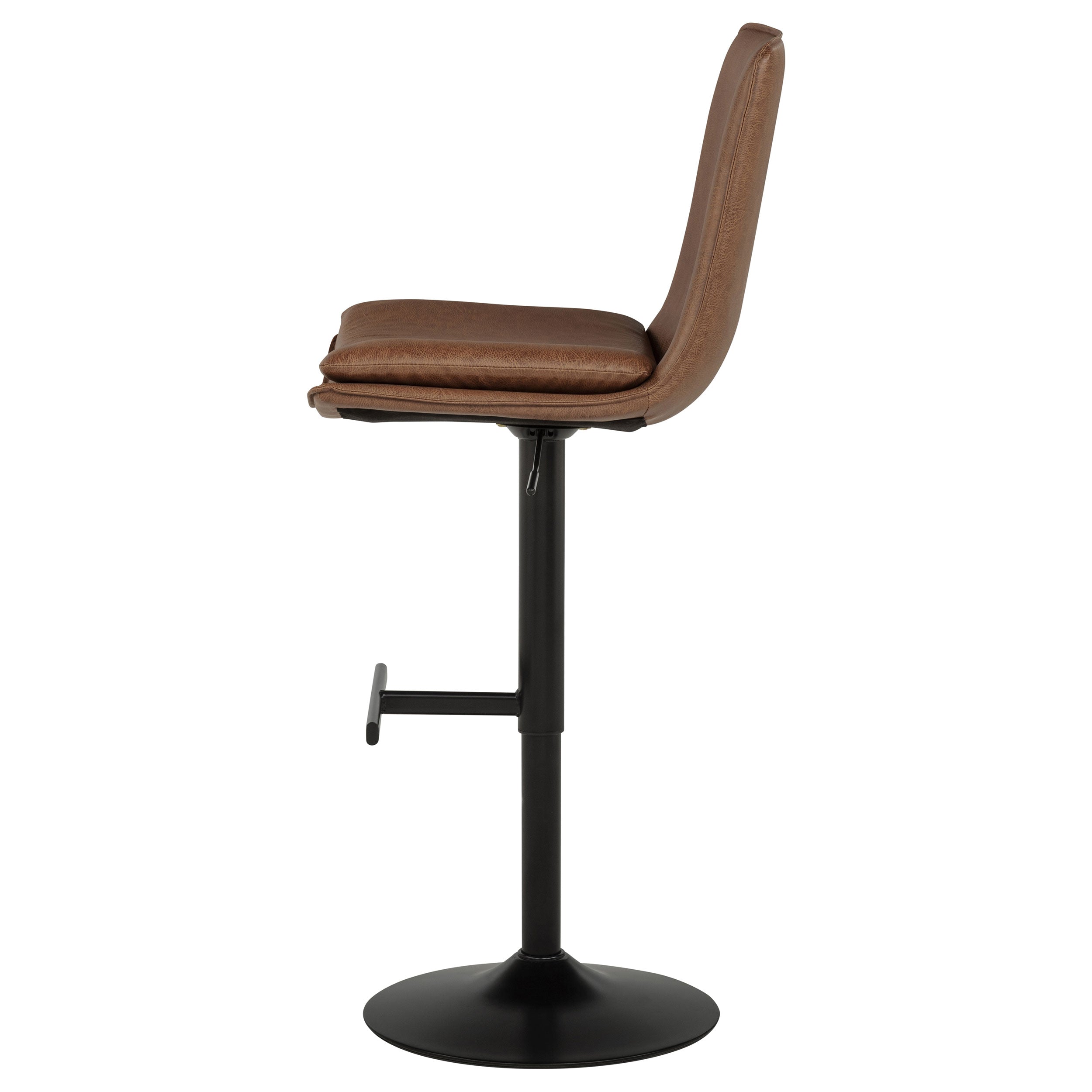 Eldridge Faux Leather Upholstered Adjustable Bar Stool Coffee-