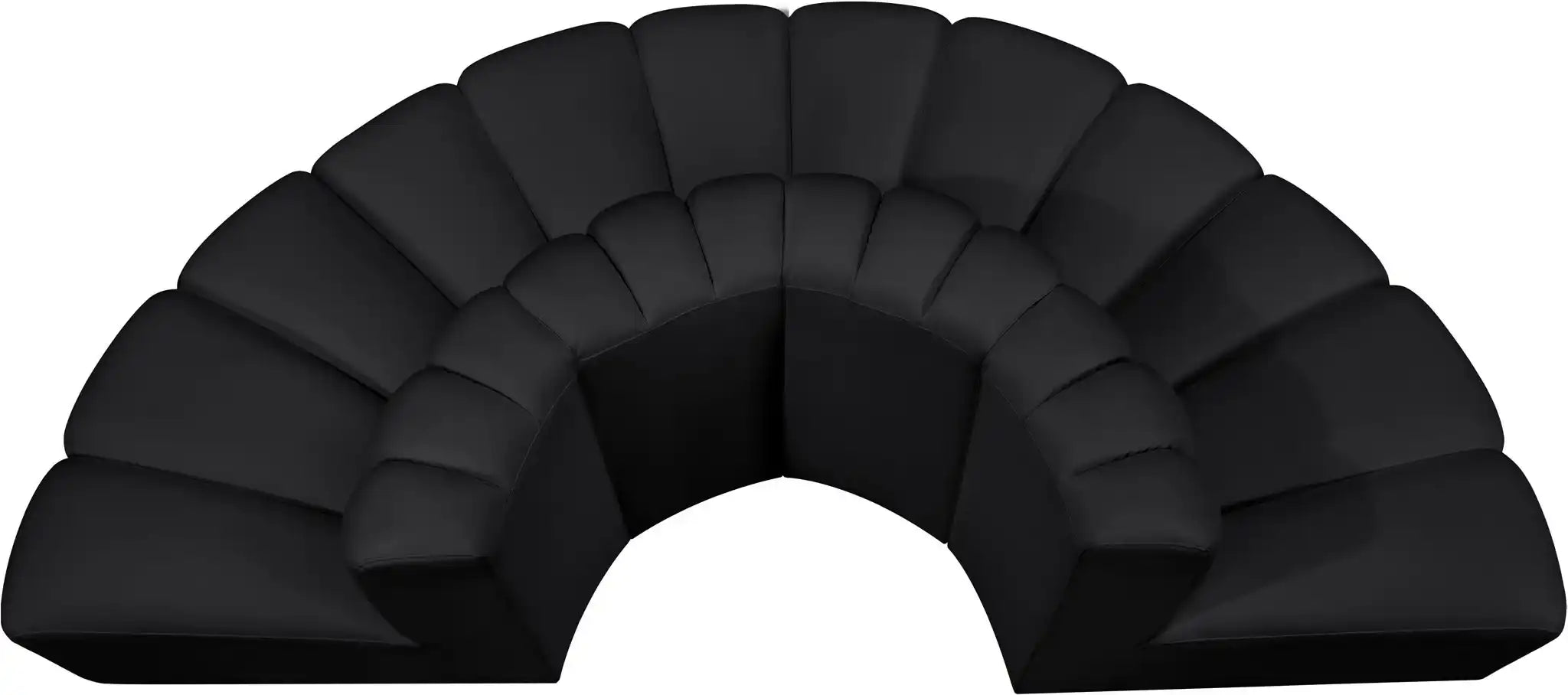 Arc - Faux Leather 4 Piece Modular Sofa