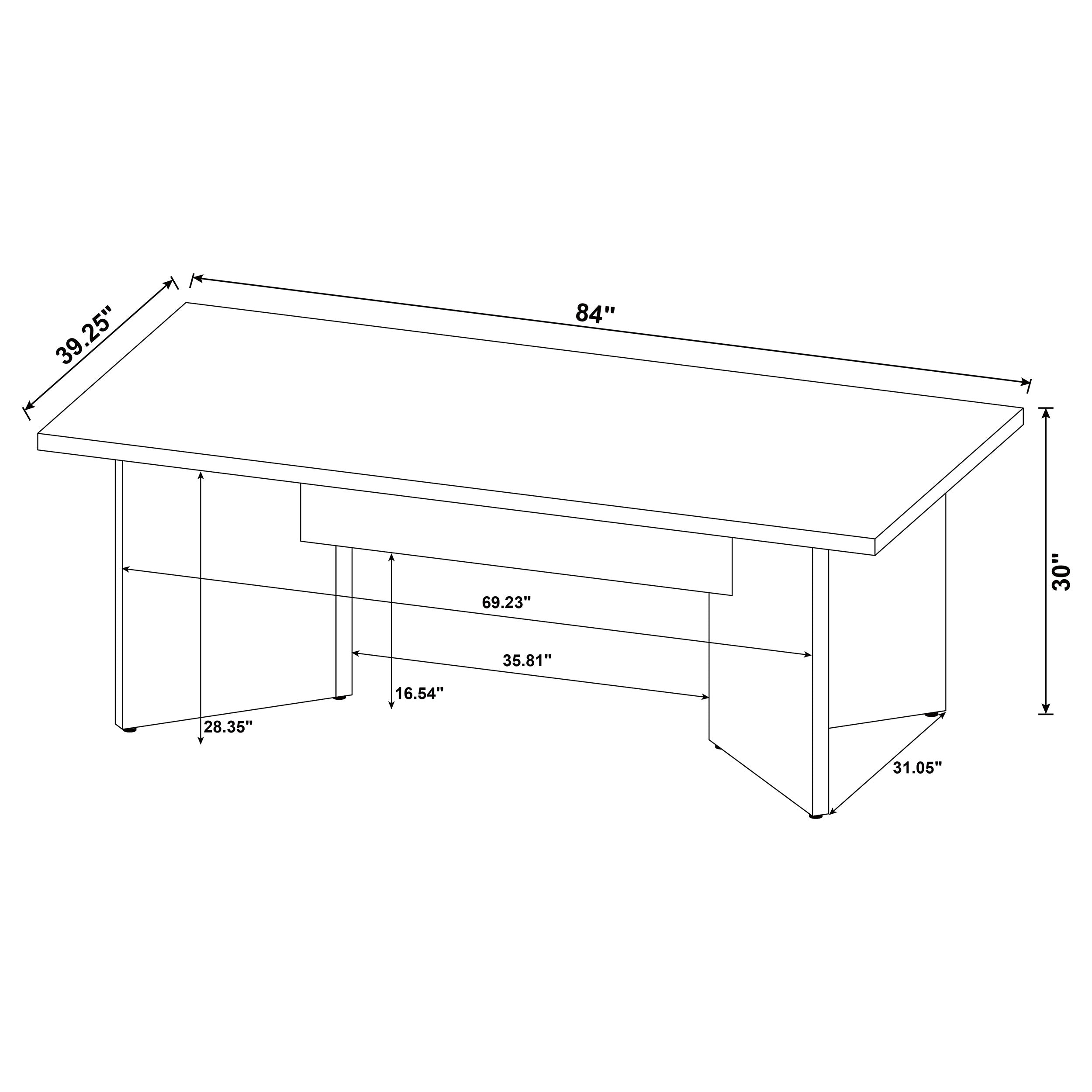Jamestown 84-inch Composite Wood Dining Table Mango-CoasterEveryday