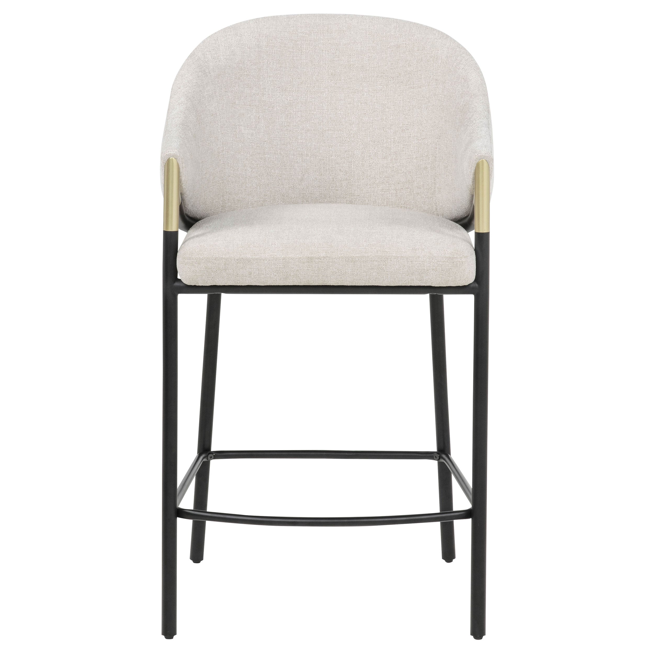 Chadwick Fabric Upholstered Counter Height Chair Beige (Set of 2)-