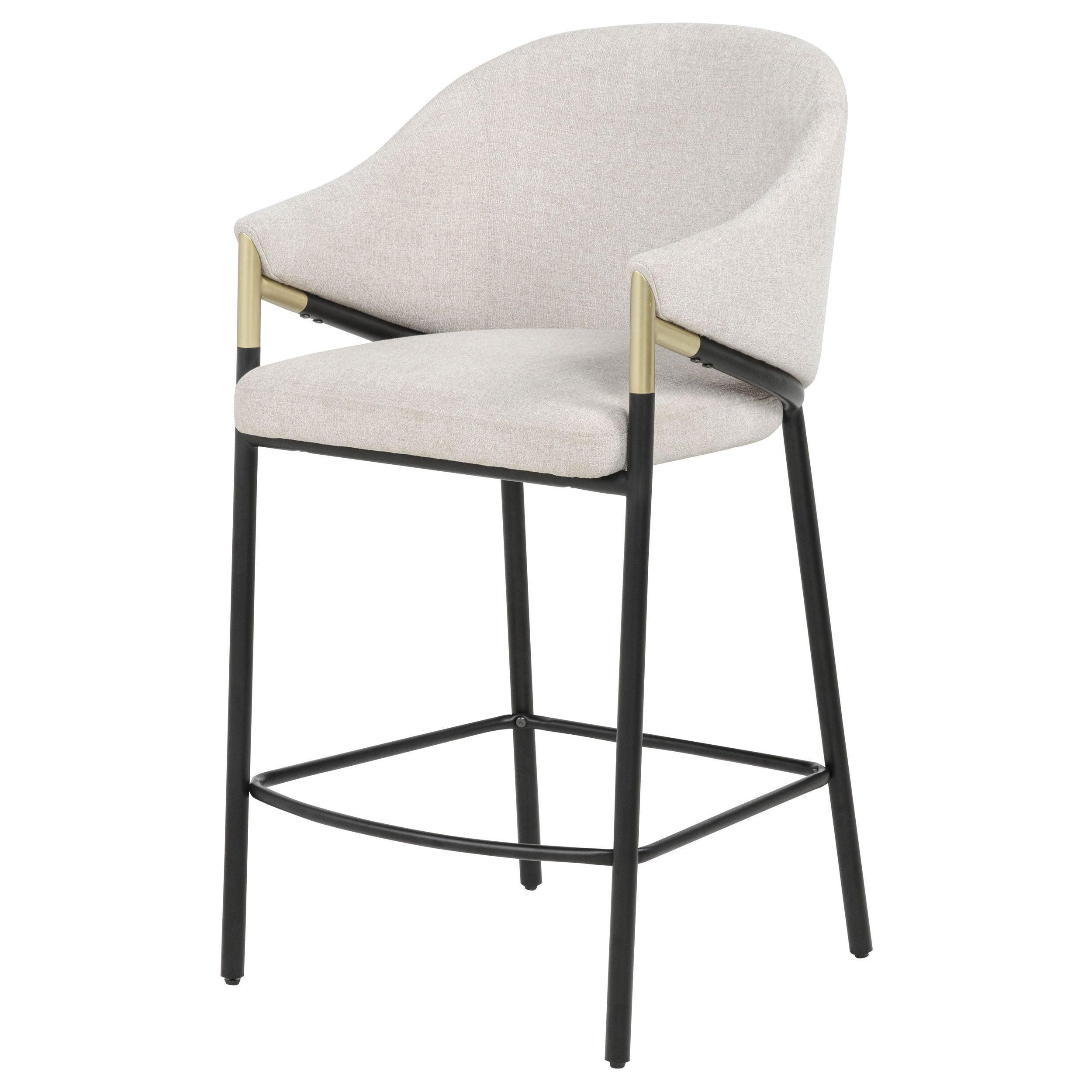 Chadwick Fabric Upholstered Counter Height Chair Beige (Set of 2)-