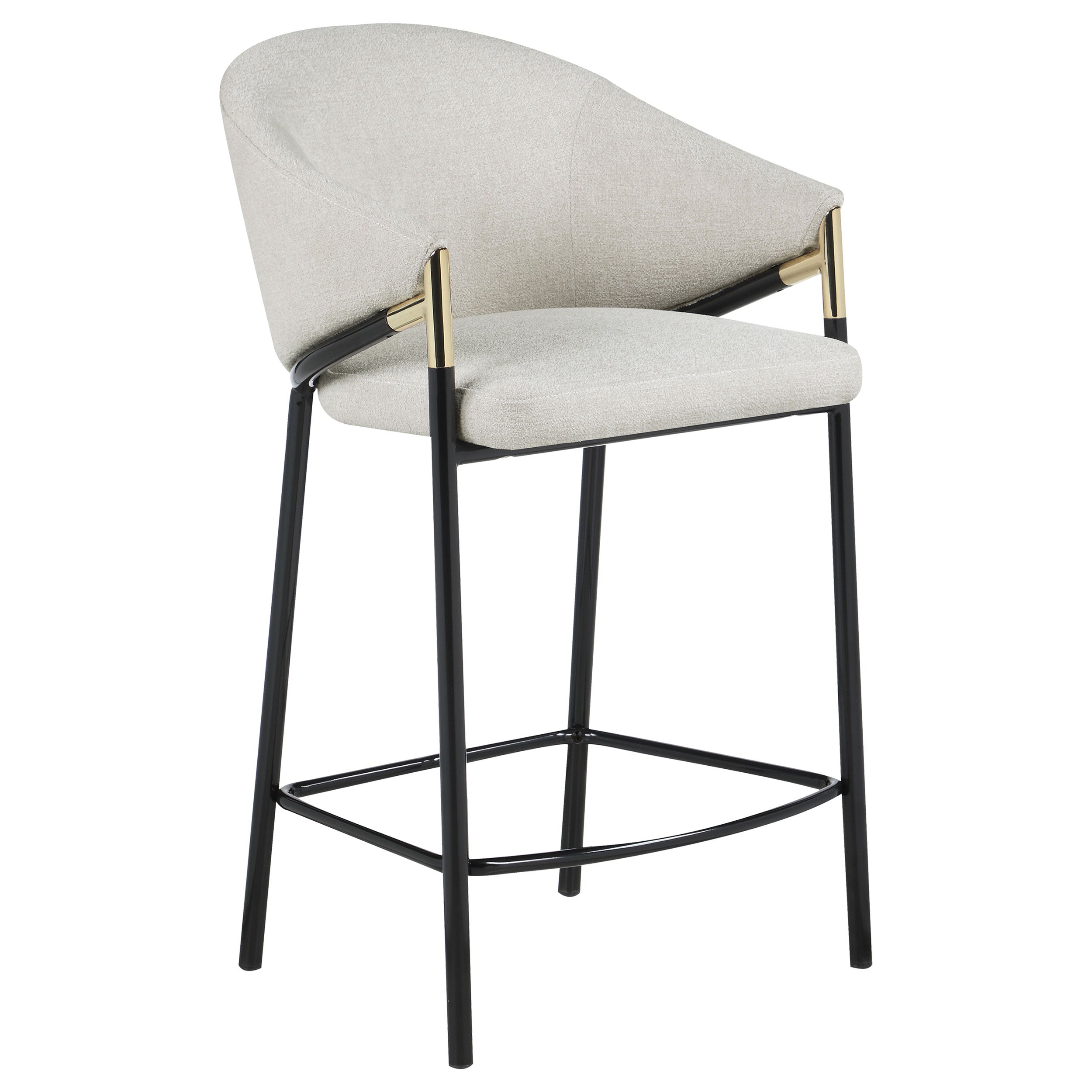 Chadwick Fabric Upholstered Counter Chair Beige (Set of 2)-CoasterEssence