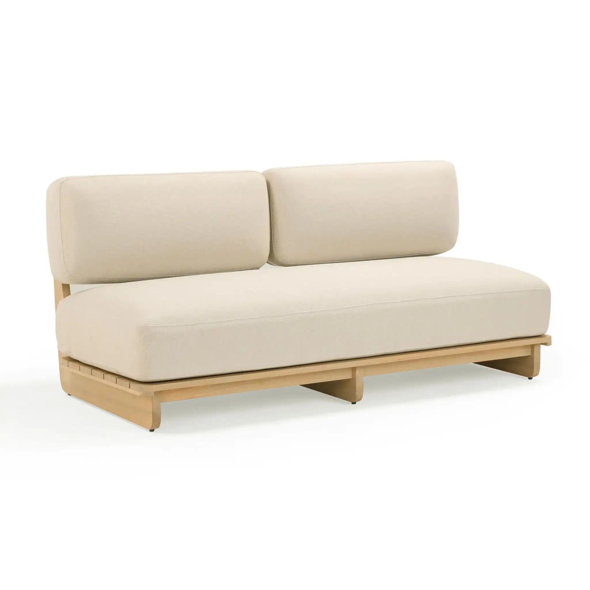 Reavan - Outdoor Lounge Sofa - Cream - Best Buy Furniture