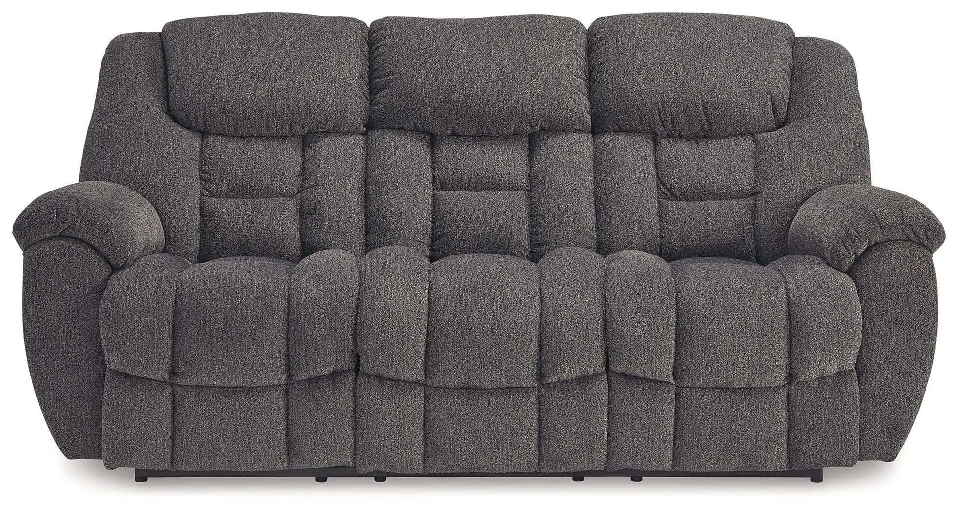 Foreside - Reclining Sofa - Charcoal - Best Buy Furniture