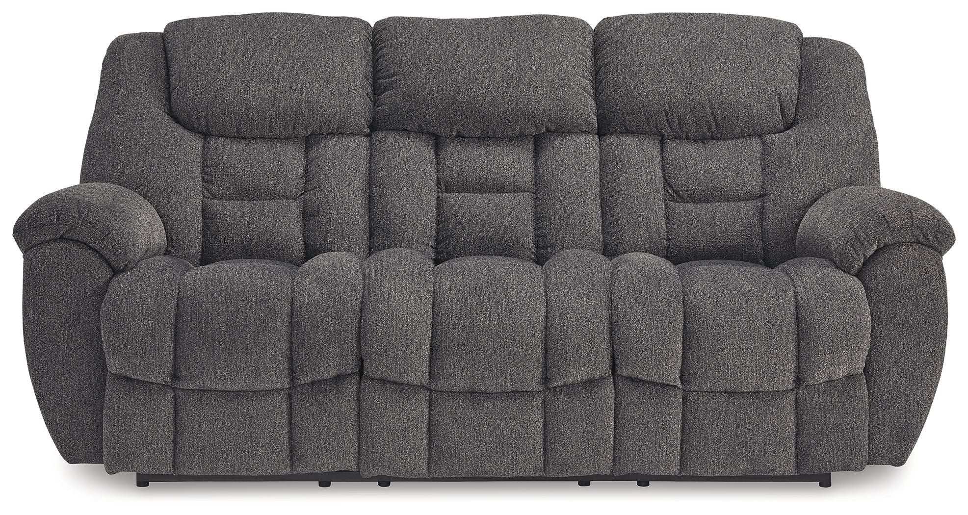 Foreside - Reclining Sofa - Charcoal - Best Buy Furniture