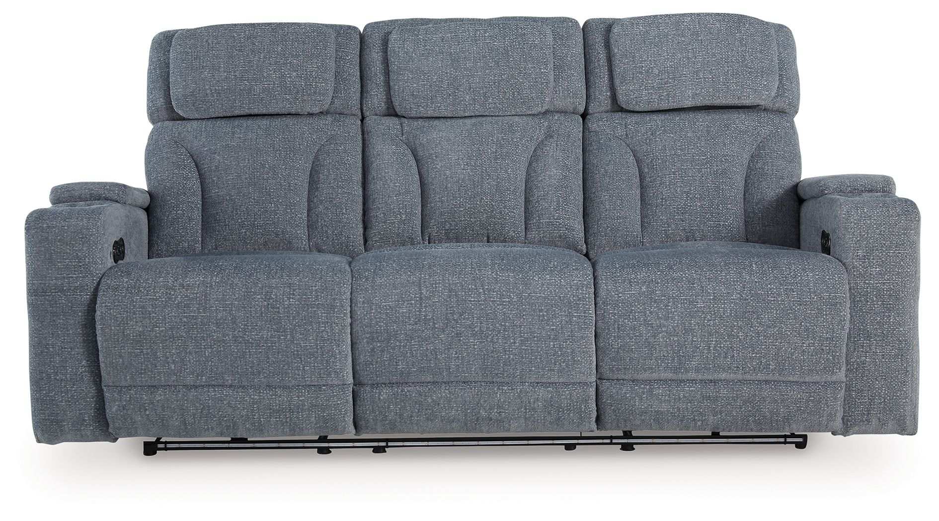Studio Cave - Power Reclining Sofa - Steel - Best Buy Furniture
