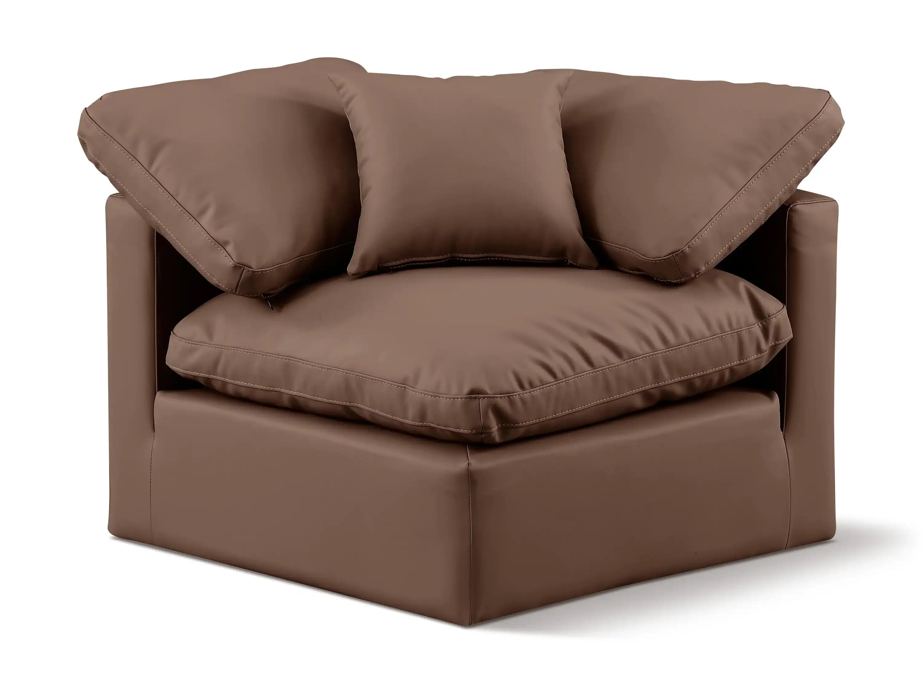 Indulge - Faux Leather Corner Chair - Best Buy Furniture