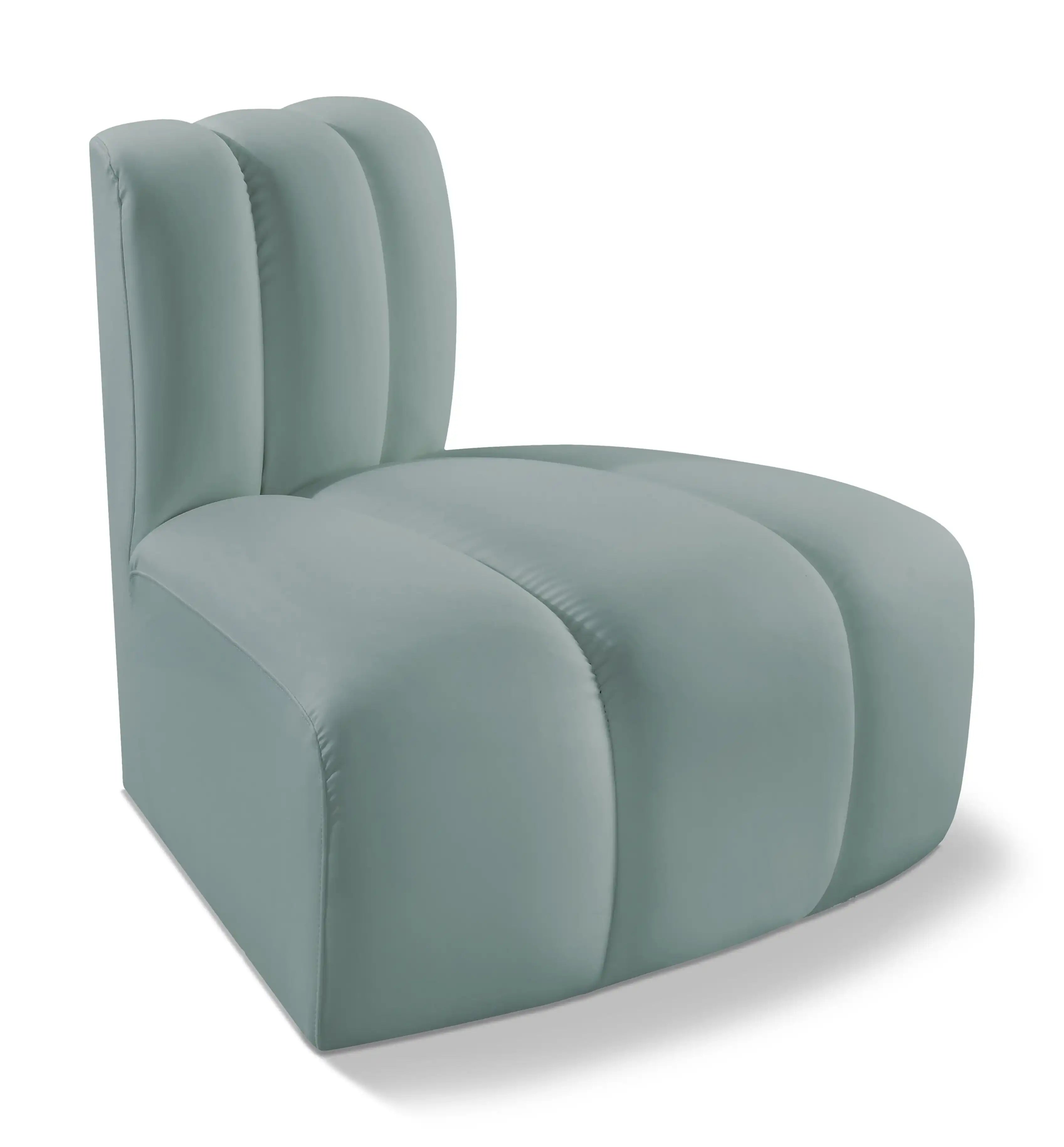 Arc - Faux Leather Reverse Corner Chair - Best Buy Furniture