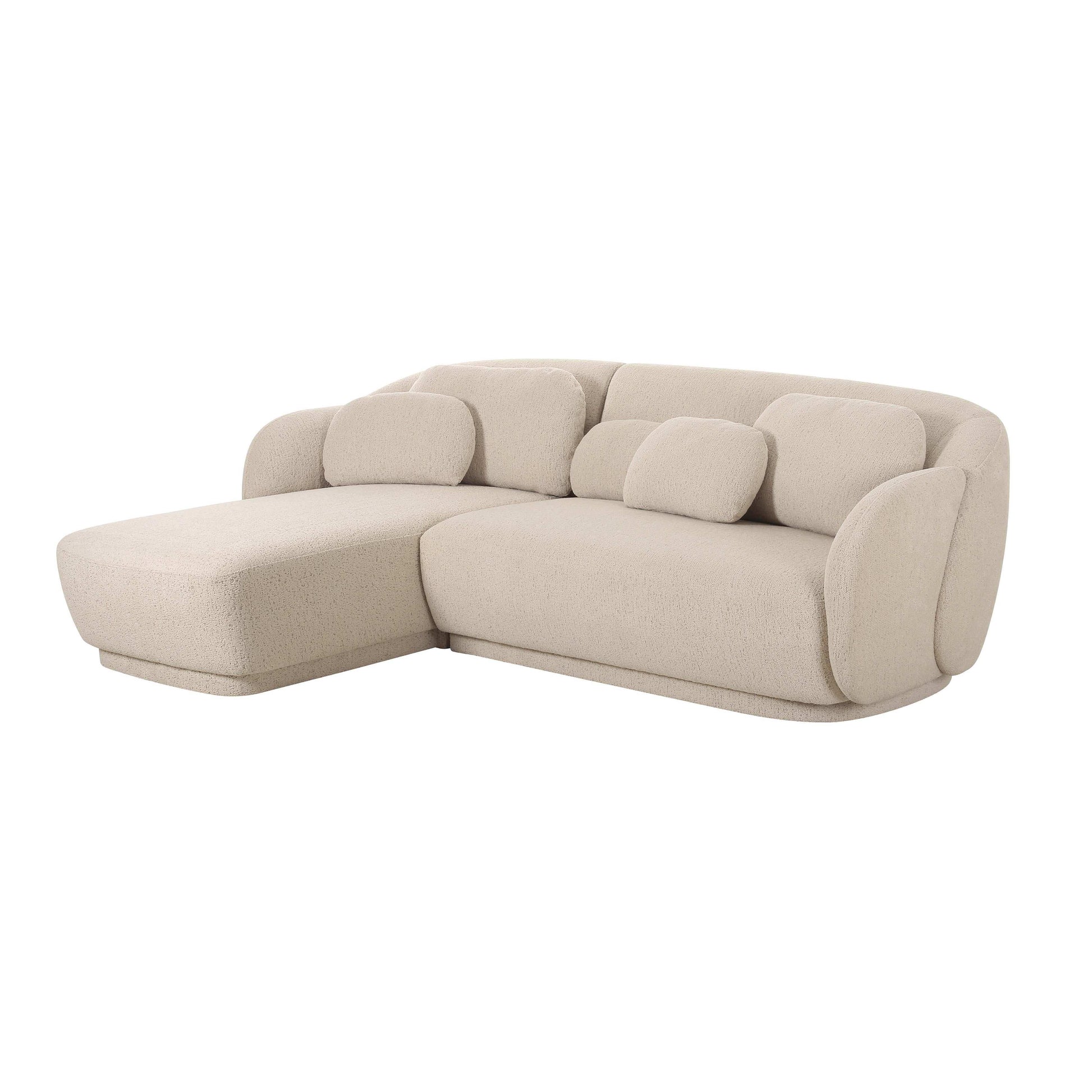 Misty - Boucle Sectional - Best Buy Furniture