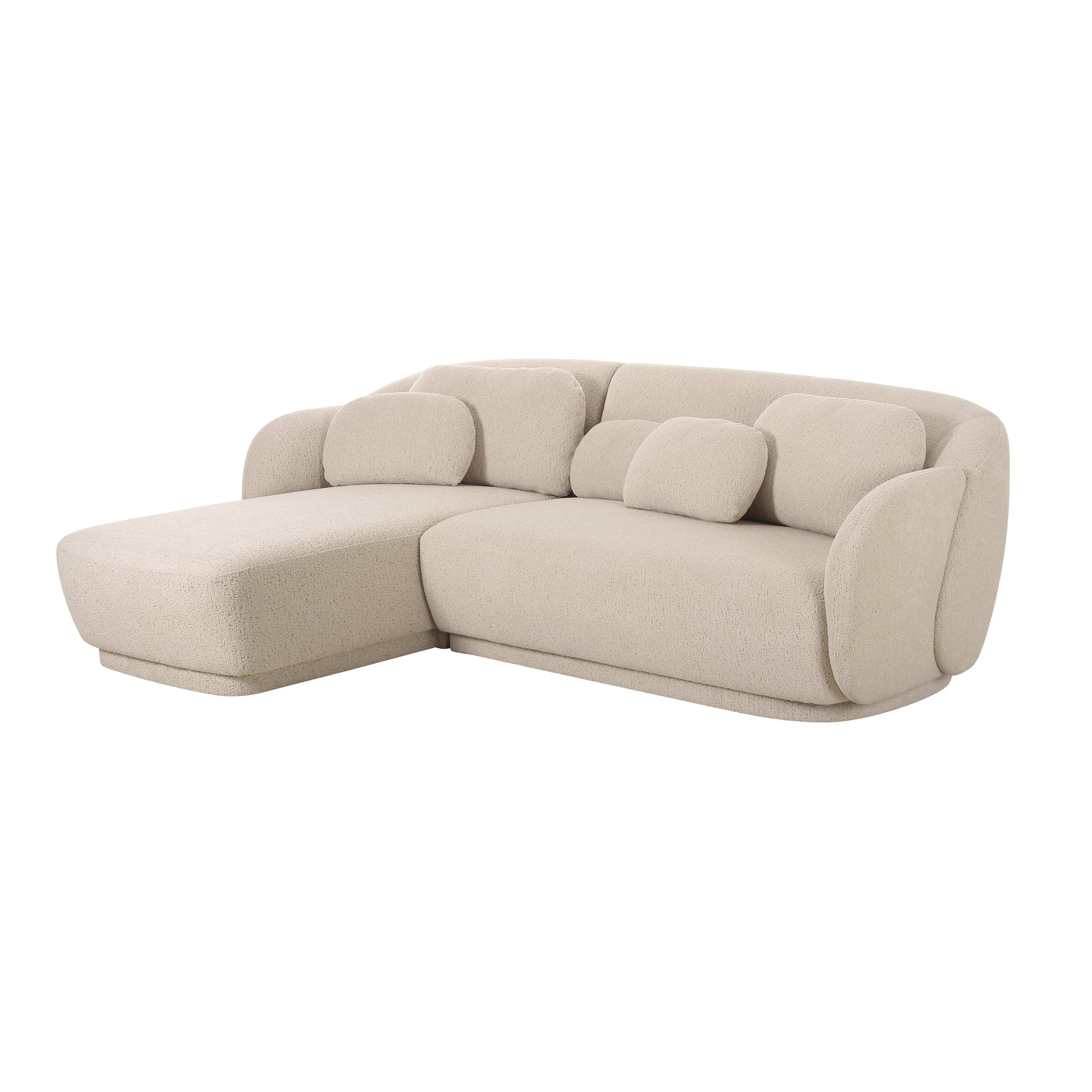 Misty - Boucle Sectional - Best Buy Furniture