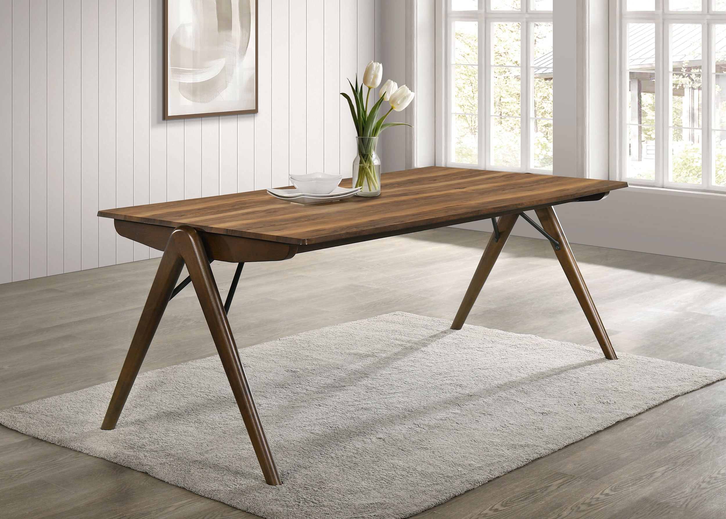 Randolph 79-inch Rectangular Dining Table Sheesham and Brown-