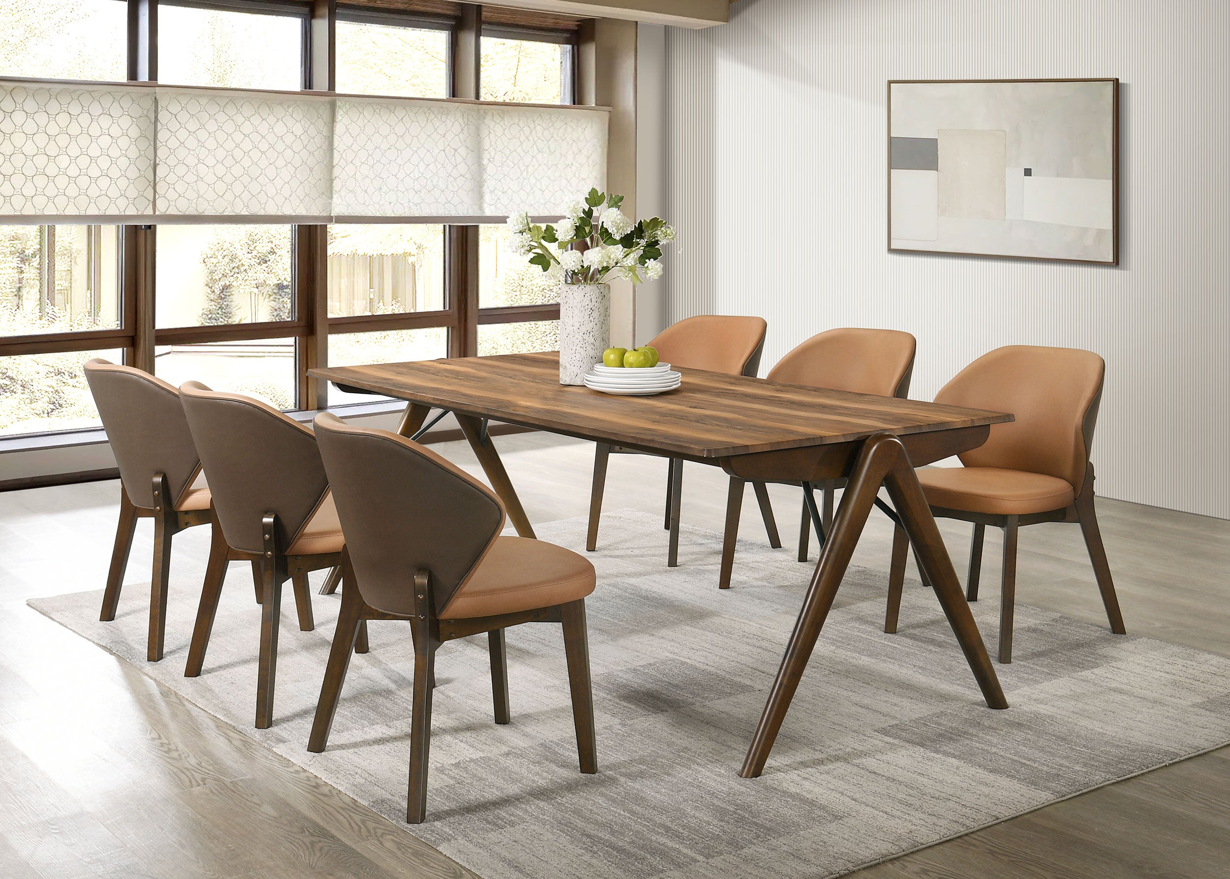 Randolph 79-inch Rectangular Dining Table Sheesham and Brown-