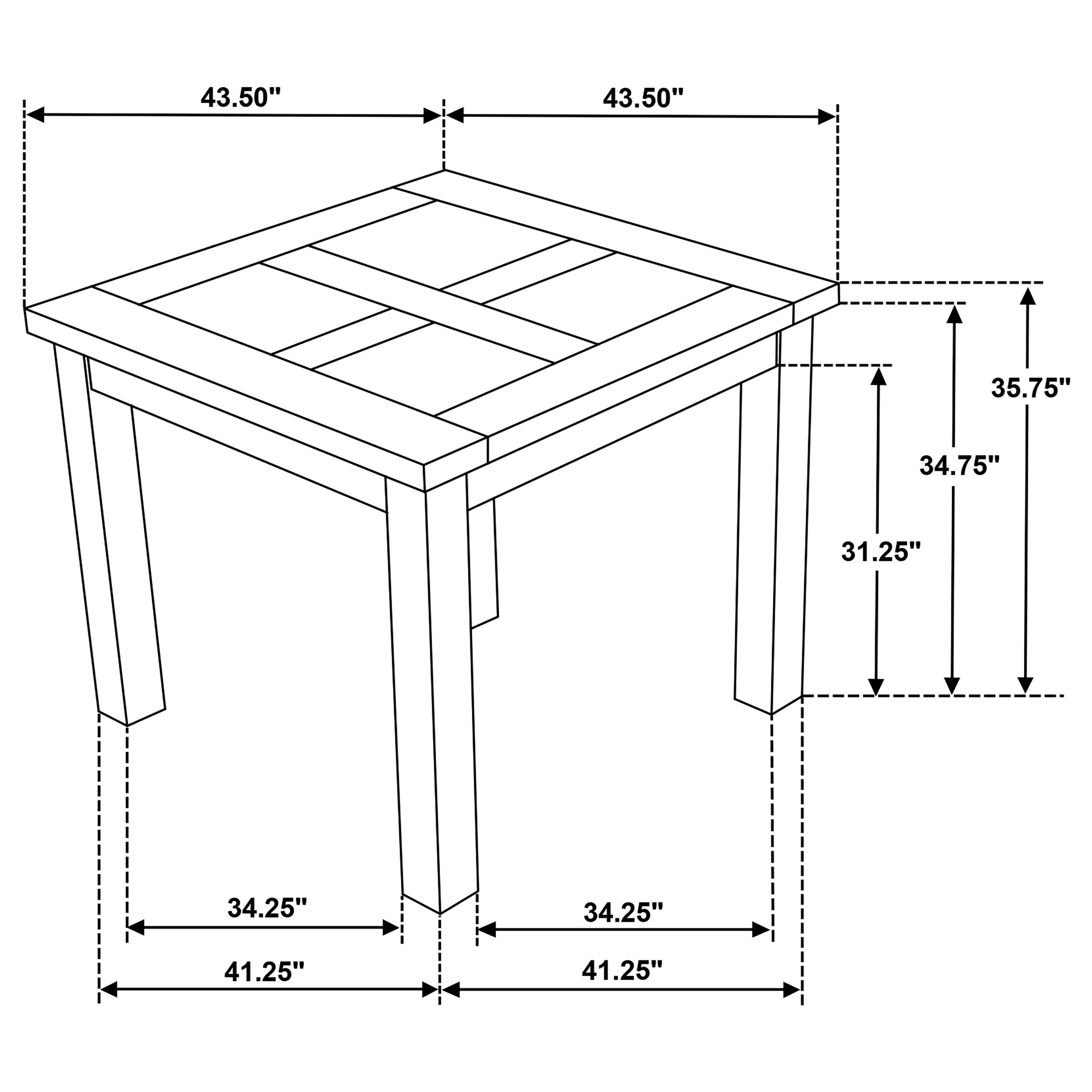 Cardova 5-piece Counter Height Dining Table Set Vineyard Oak-