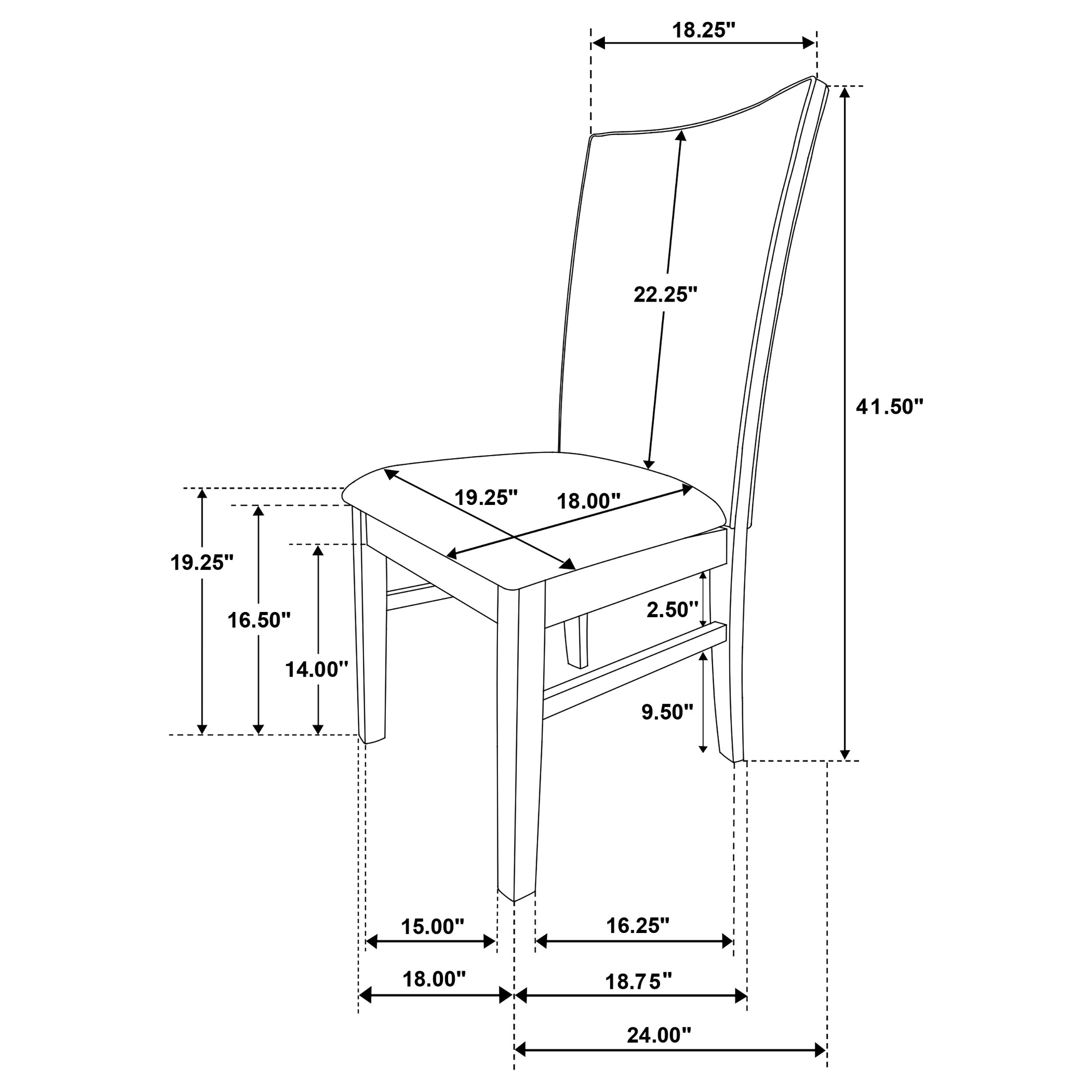 Sherwood Upholstered Dining Side Chair Grey (Set of 2)-