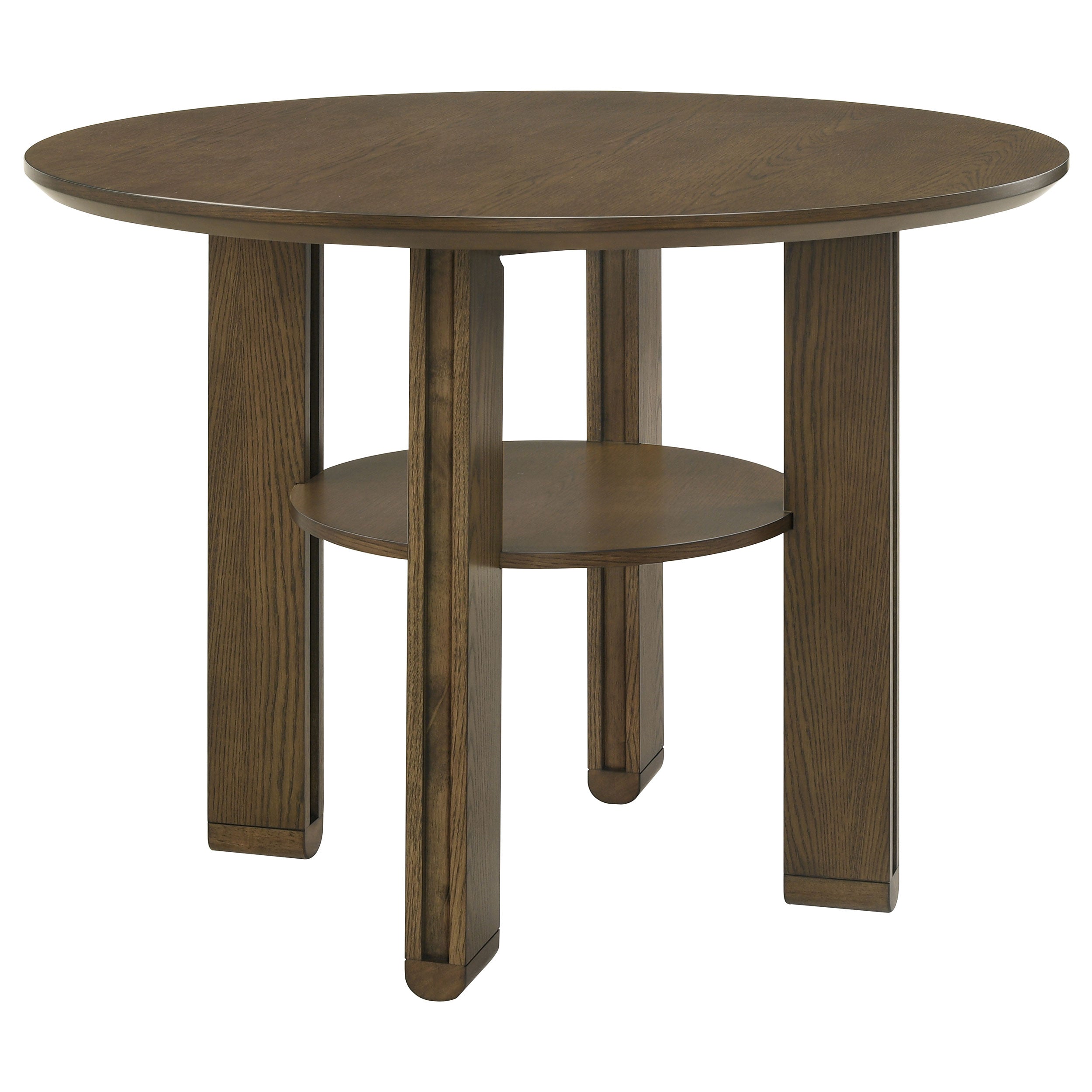 Ottowa 5-piece Round Counter Height Dining Room Set Brown-