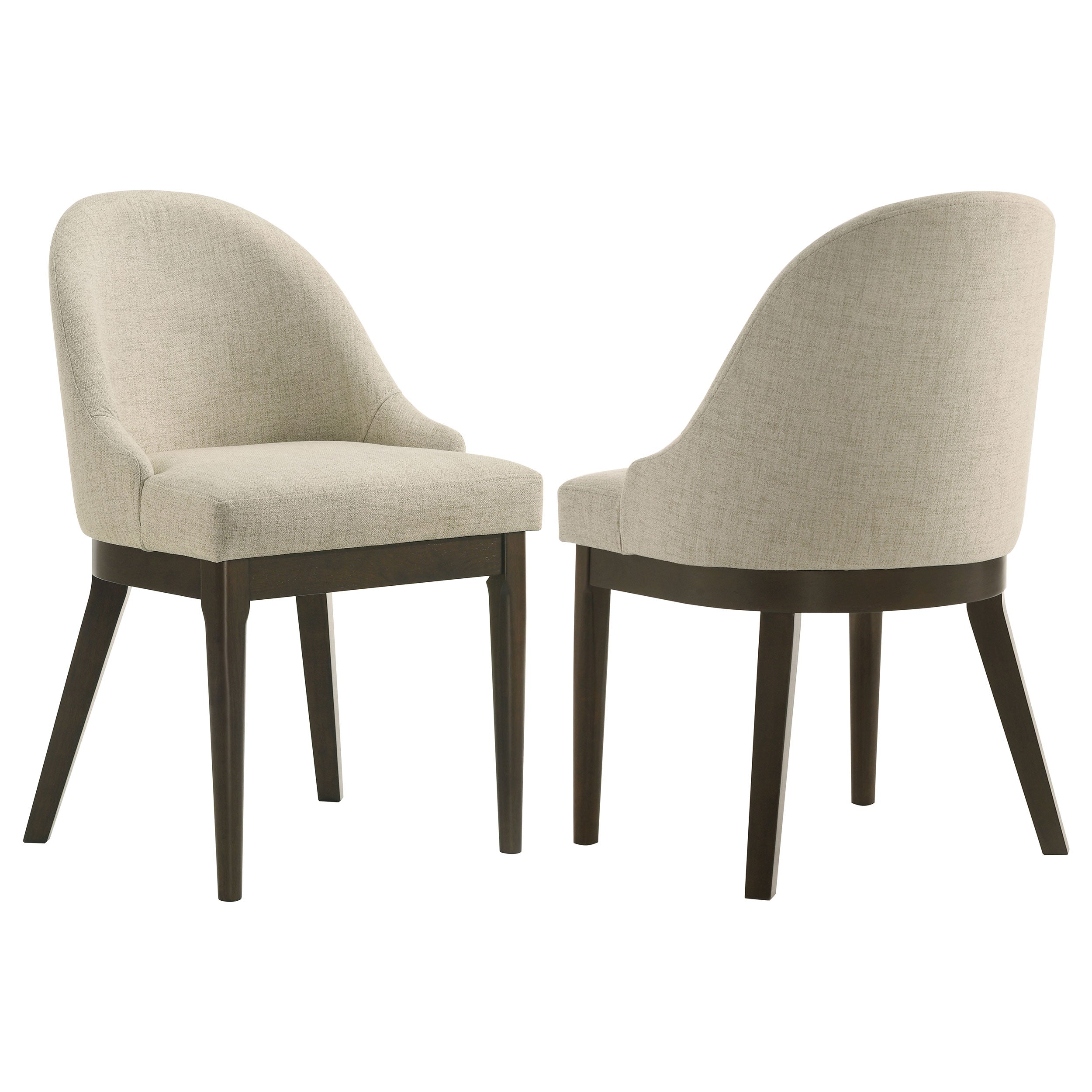 Reseda Upholstered Dining Side Chair Beige (Set of 2)-