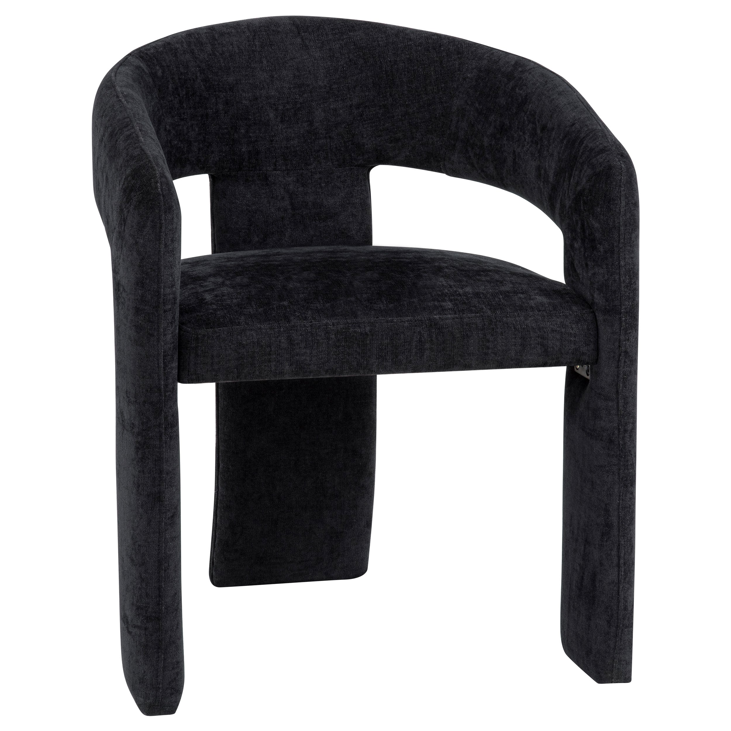 Carlow Upholstered Dining Arm Chair Black (Set of 2)-