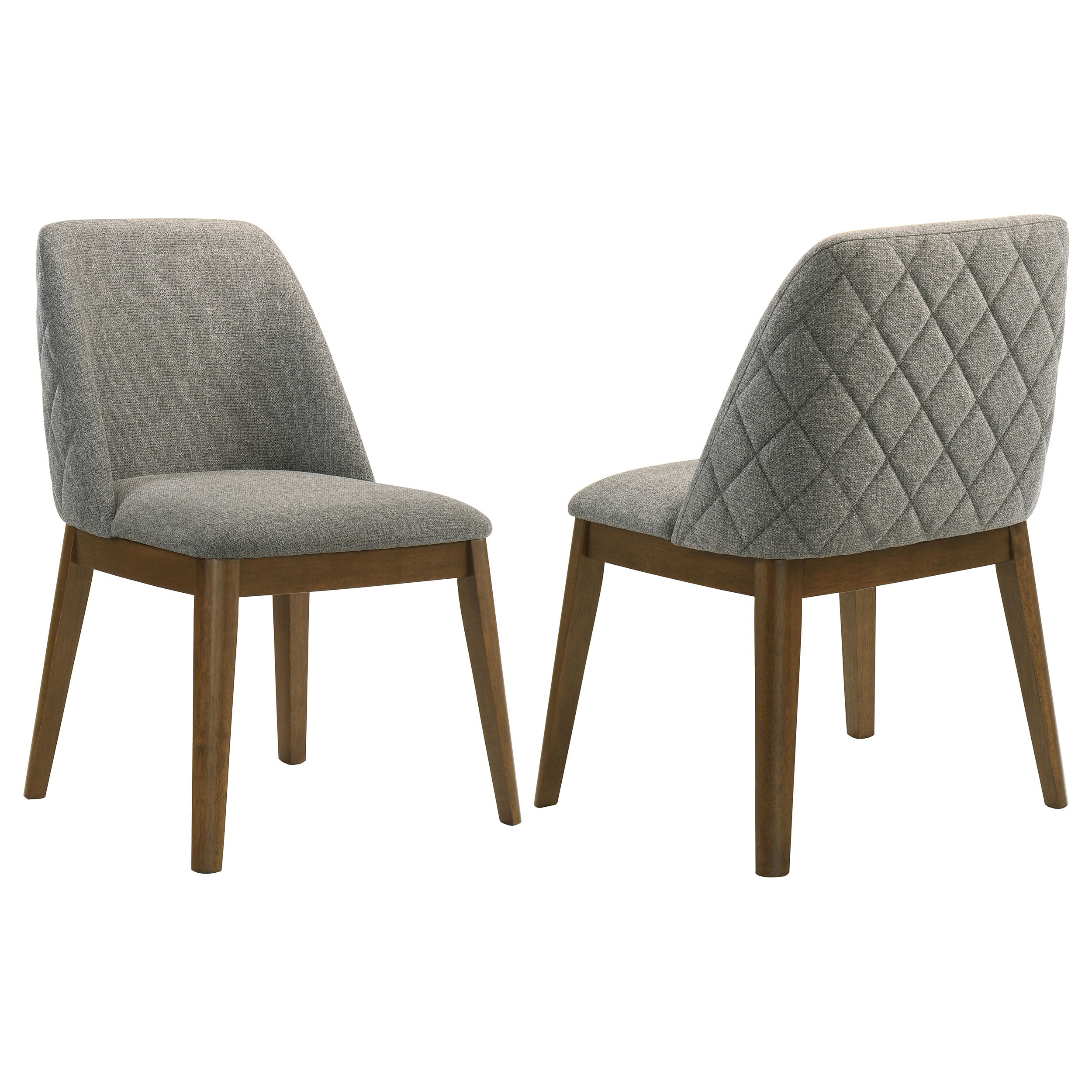 Franklin Upholstered Dining Side Chair Grey (Set of 2)-