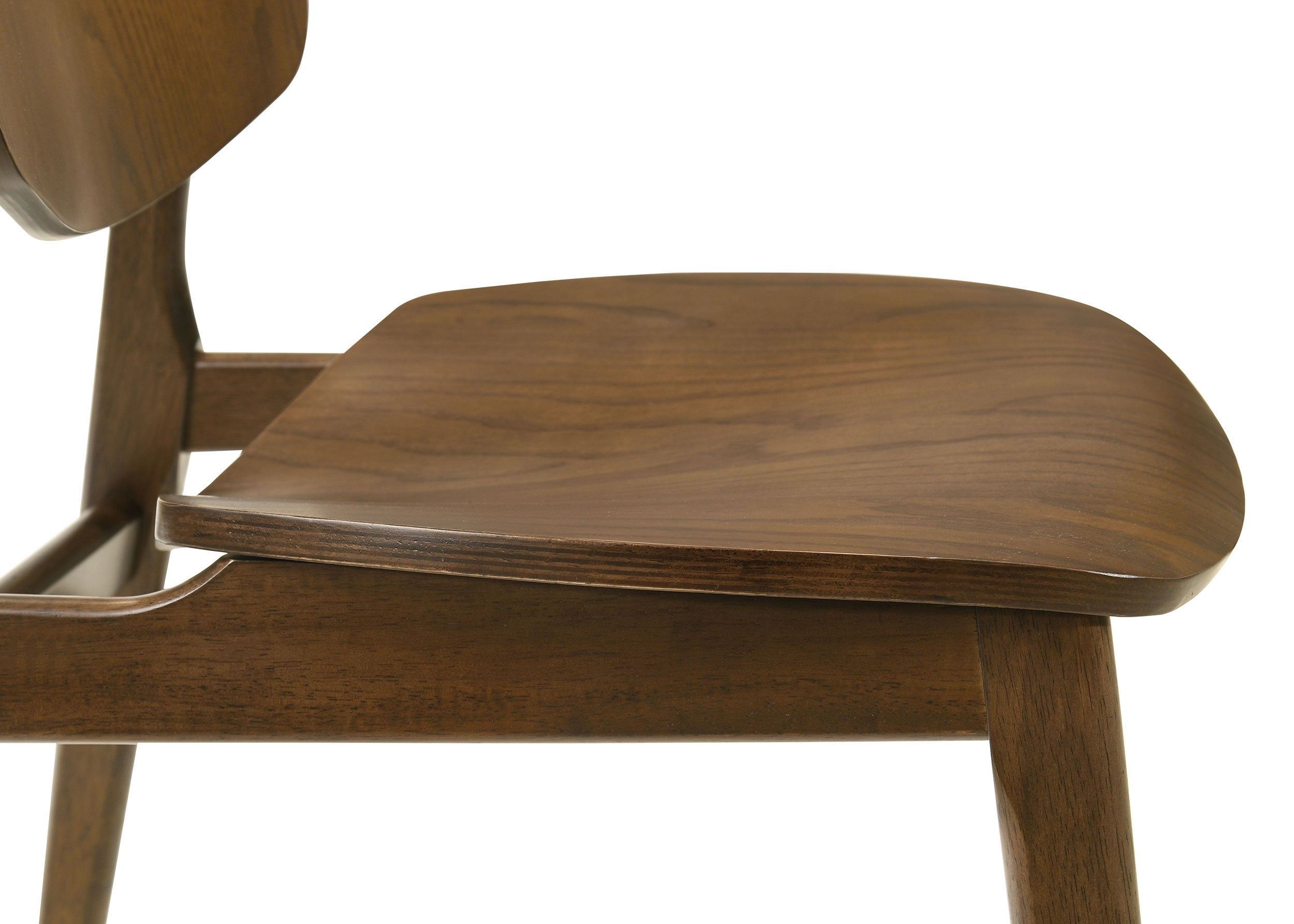 Benford Dining Side Chair Wood Seat Dark Brown (Set of 2)-