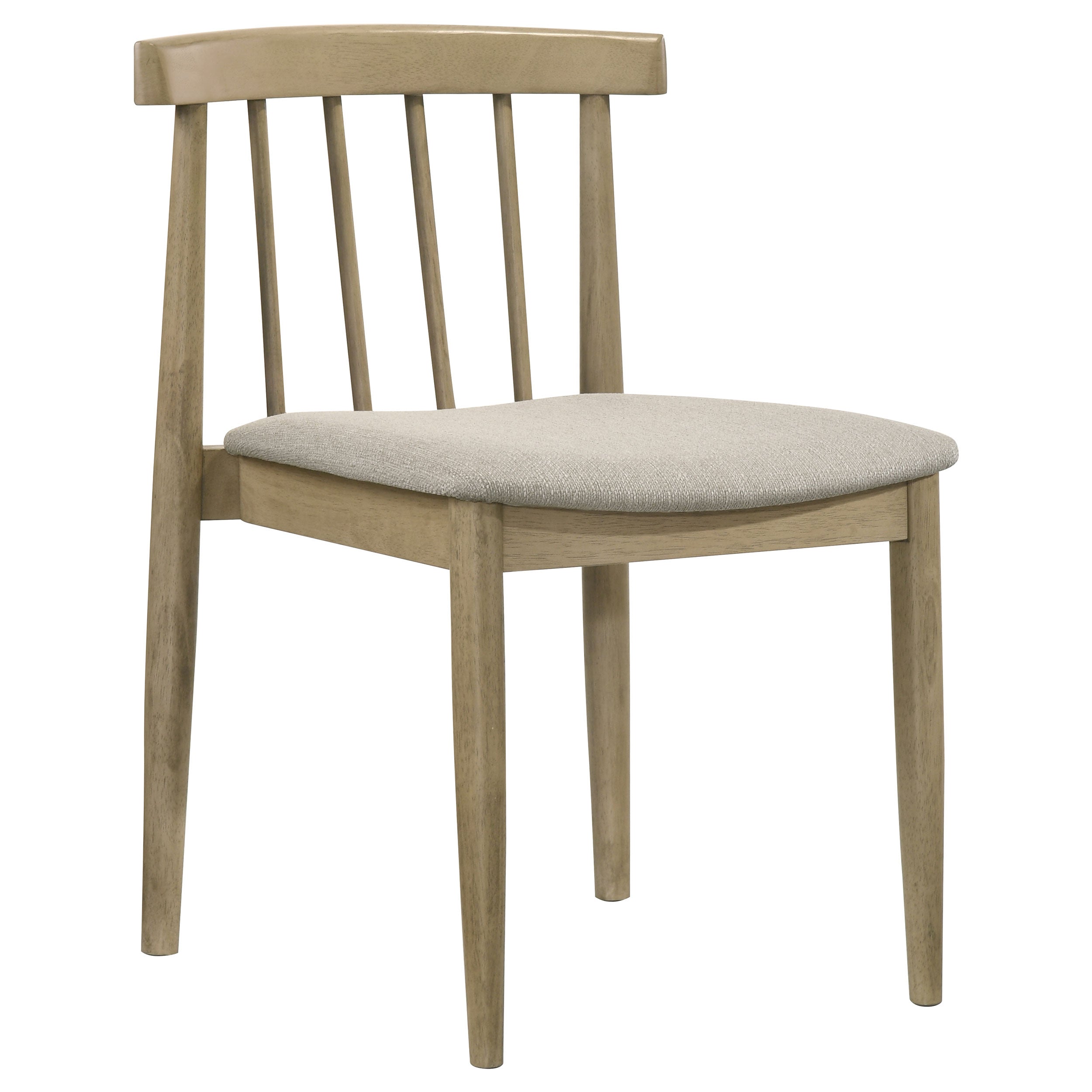 Cullen Dining Side Chair Upholstered Seat Natural Oak (Set of 2)-