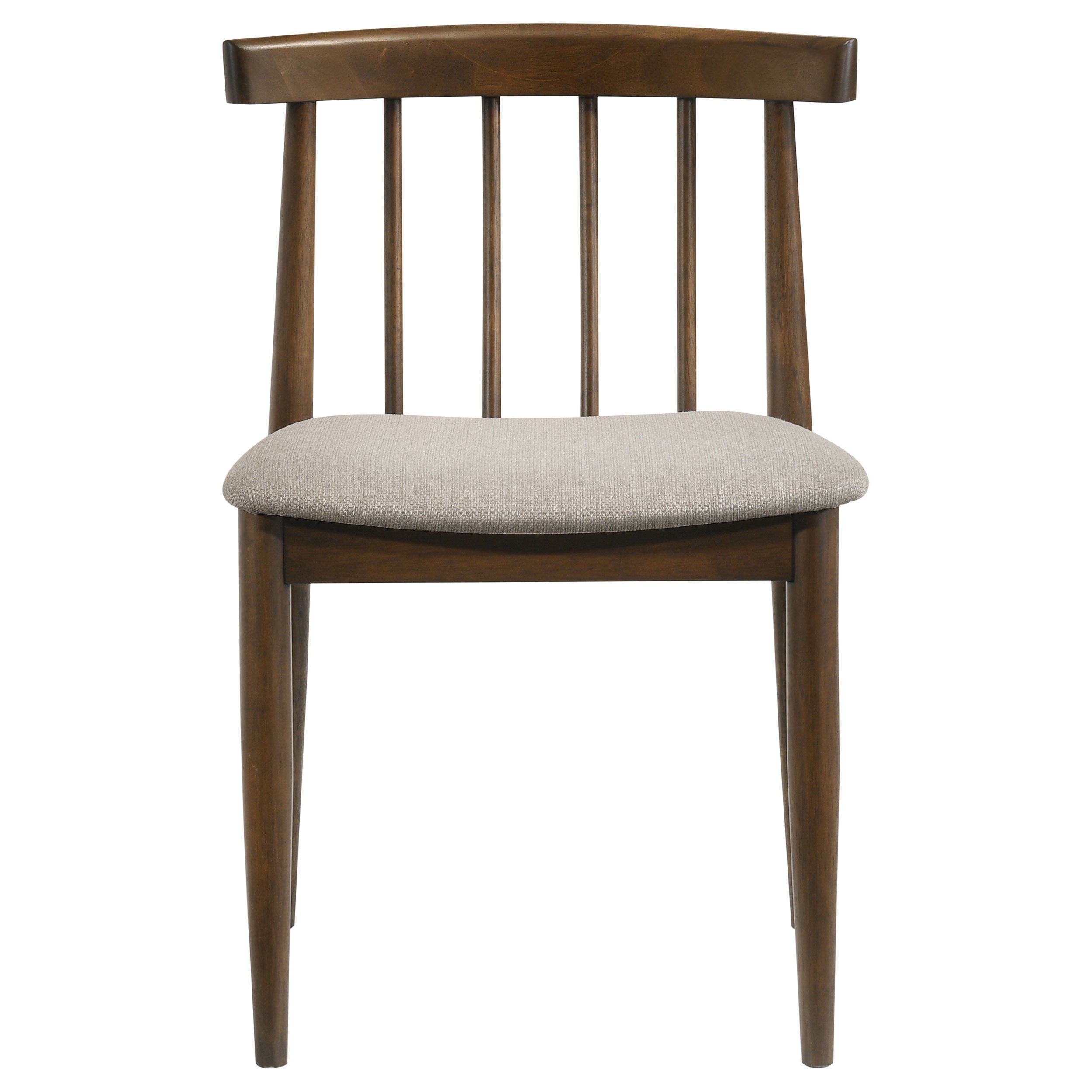 Cullen Dining Side Chair Upholstered Seat Dark Walnut (Set of 2)-