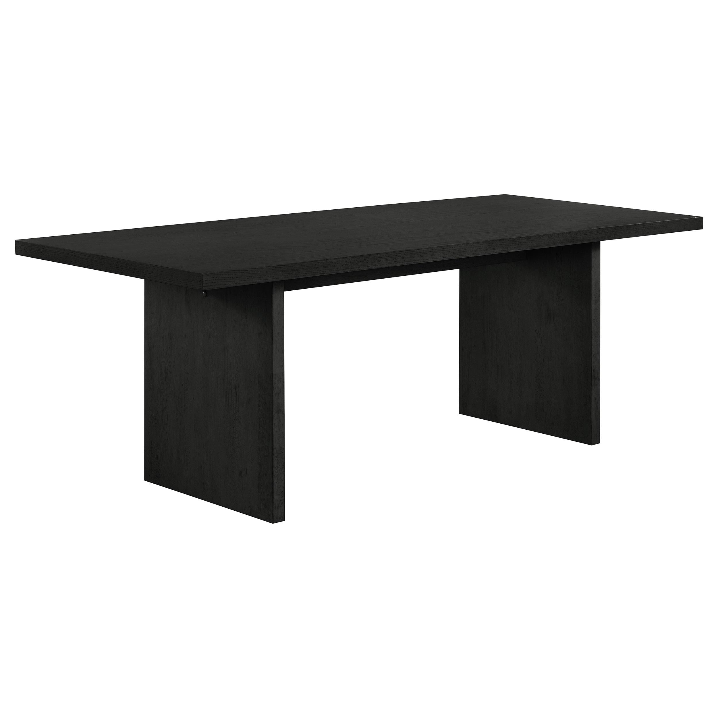 Decker 82-inch Rectangular Wood Dining Table Black-
