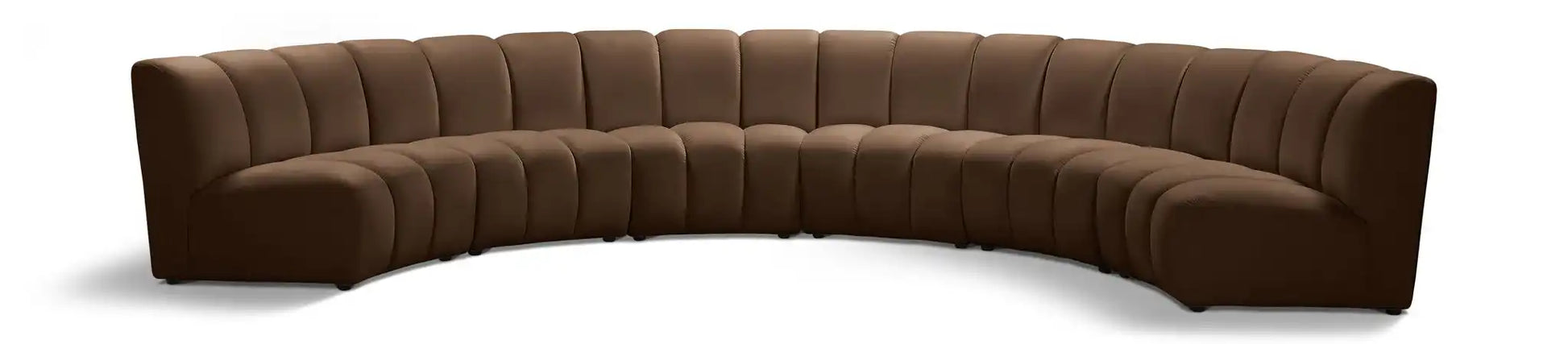 Infinity - 6 Piece Velvet Modular Sectional - Best Buy Furniture