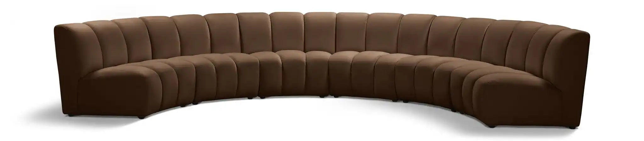Infinity - 6 Piece Velvet Modular Sectional - Best Buy Furniture