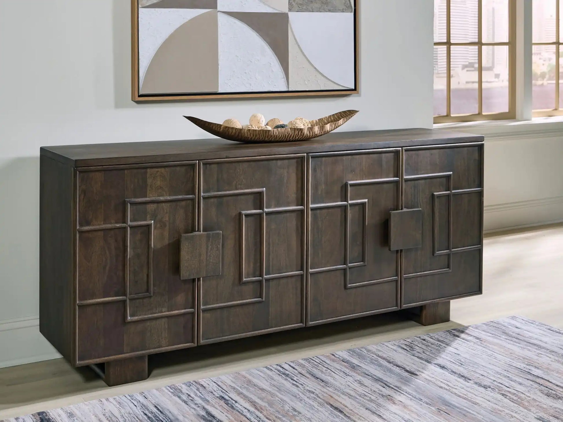 Cato - Accent Cabinet - Dark Brown - Best Buy Furniture