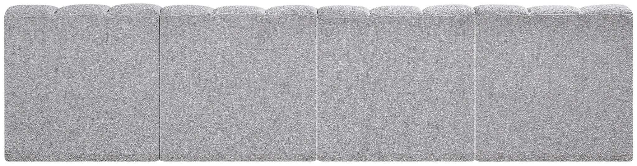 Arc - Boucle Fabric 4 Seats Modular Sofa