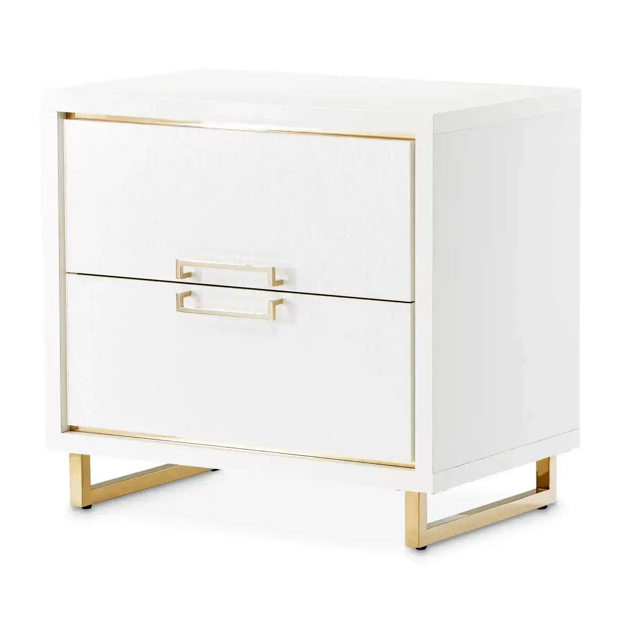 Palm Gate - Nightstand - Cloud White - Best Buy Furniture