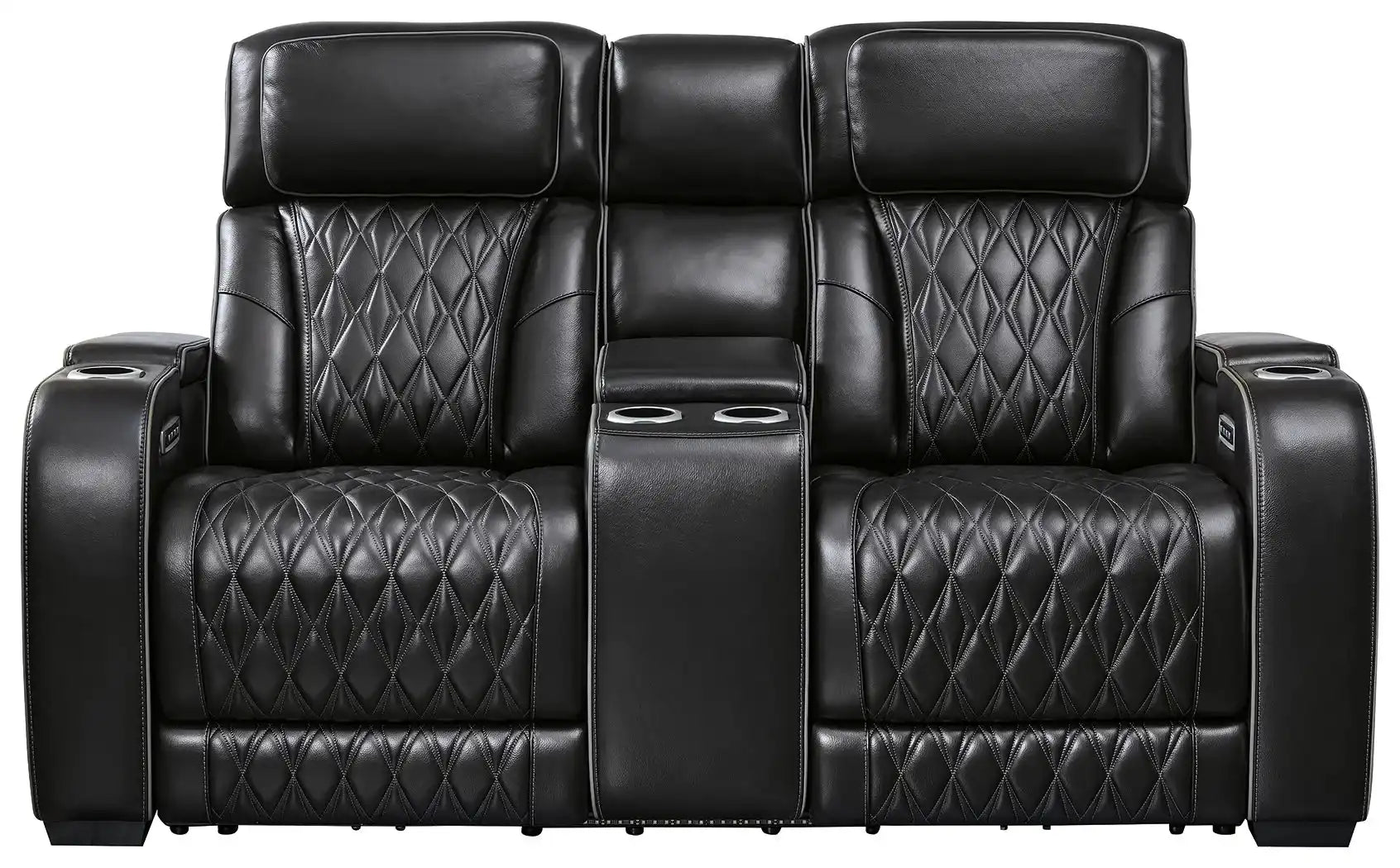 Boyington - Power Reclining Loveseat With Console/Adj Hdrst - Best Buy Furniture