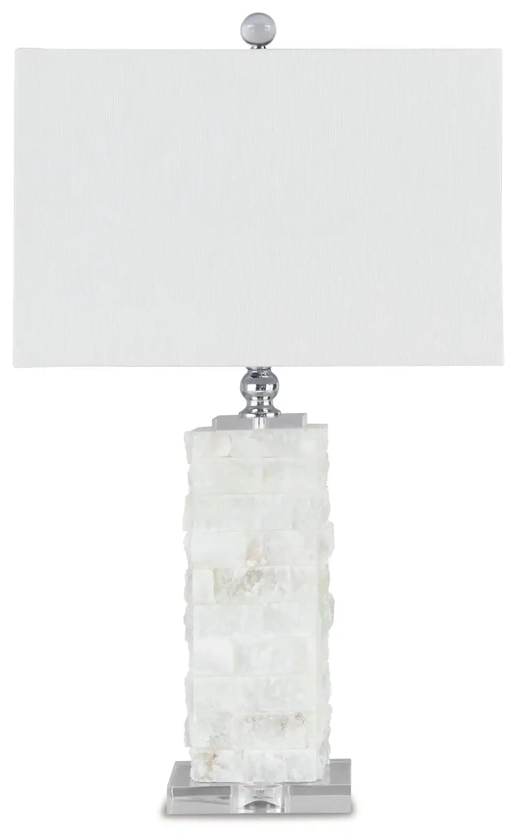 Malise - Alabaster Table Lamp  - White