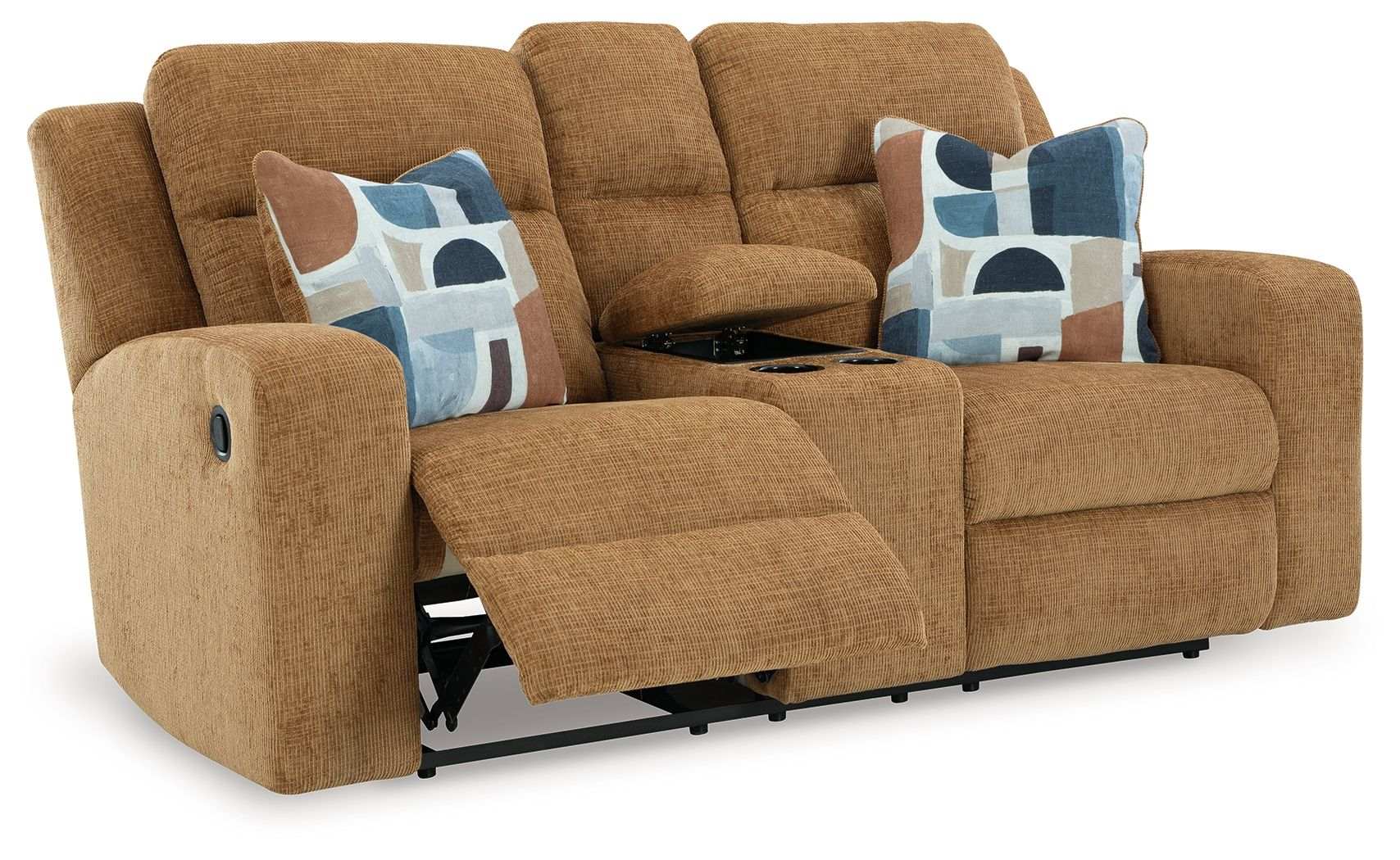 Kanlow - Dbl Reclining Loveseat With Console - Best Buy Furniture