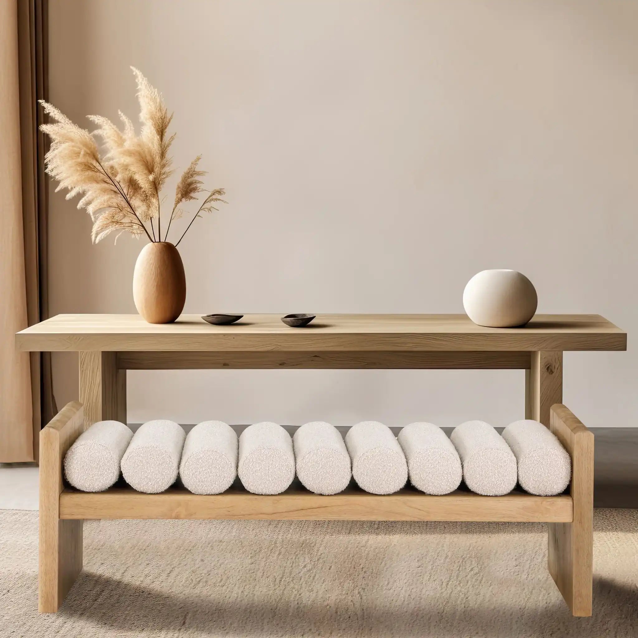Waverly - Bench With Natural Frame