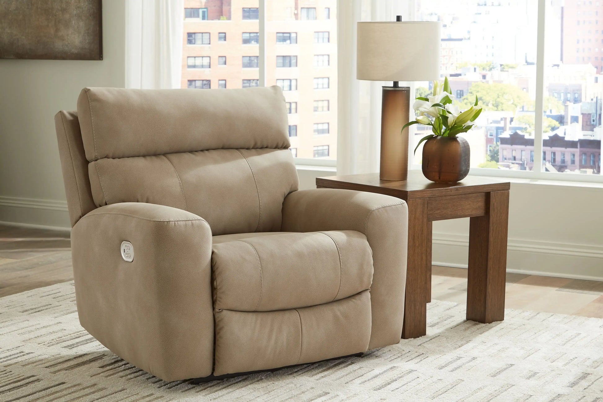 Next-gen Durapella - Power Recliner With Adj Headrest - Best Buy Furniture