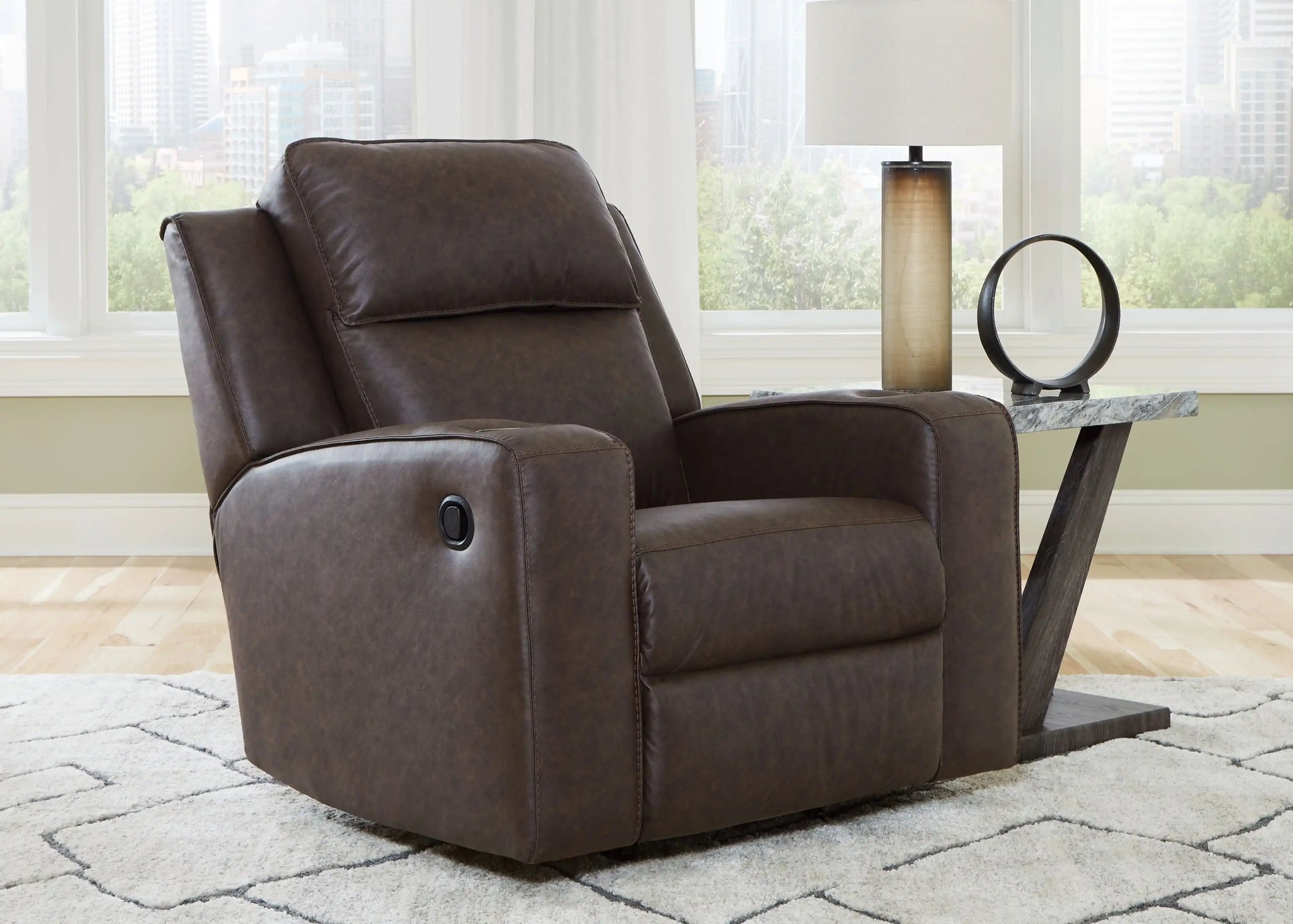 Lavenhorne - Rocker Recliner - Granite - Best Buy Furniture